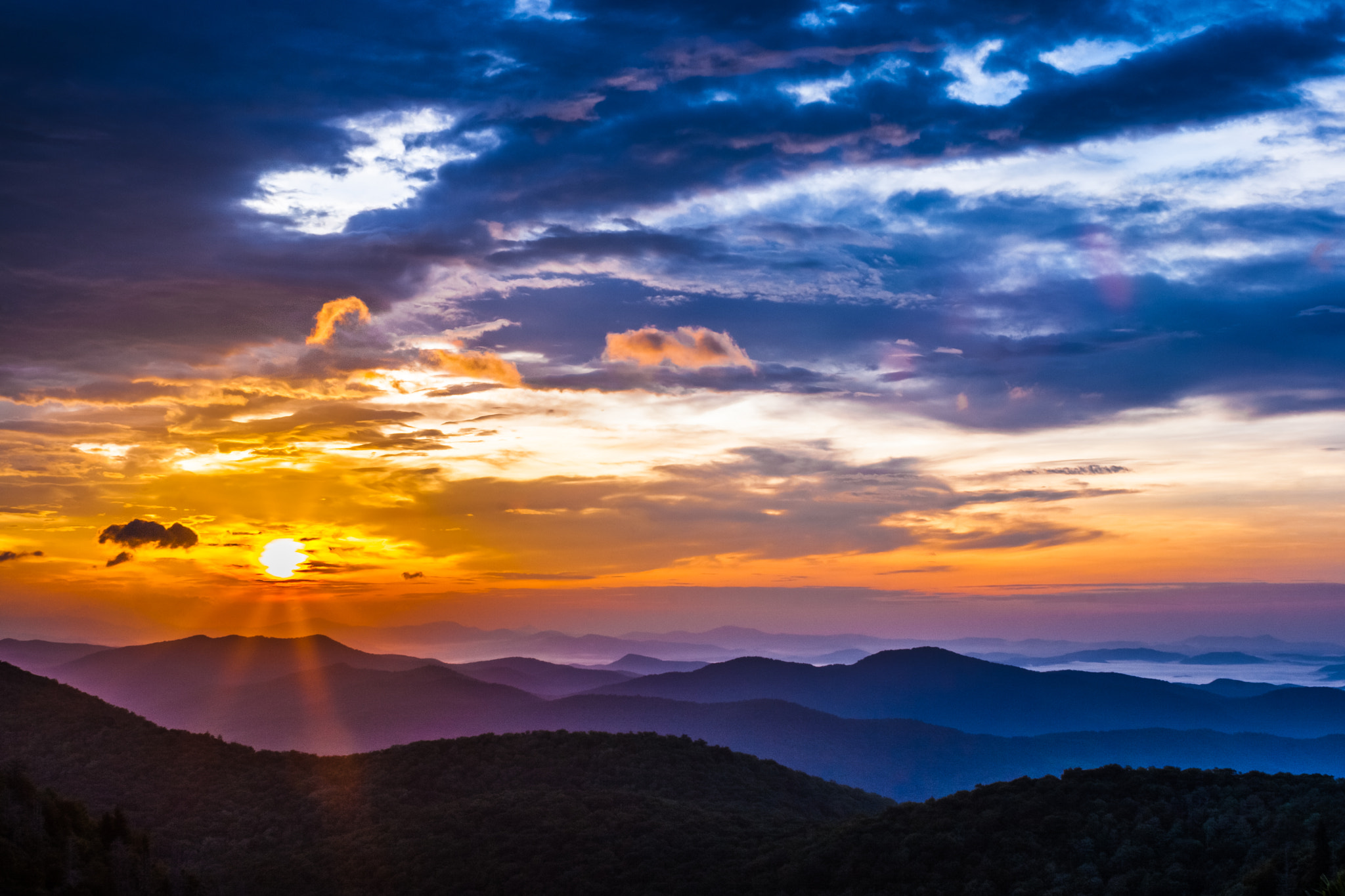 Canon EF 28-90mm f/4-5.6 sample photo. East fork overlook sunrise #1 photography