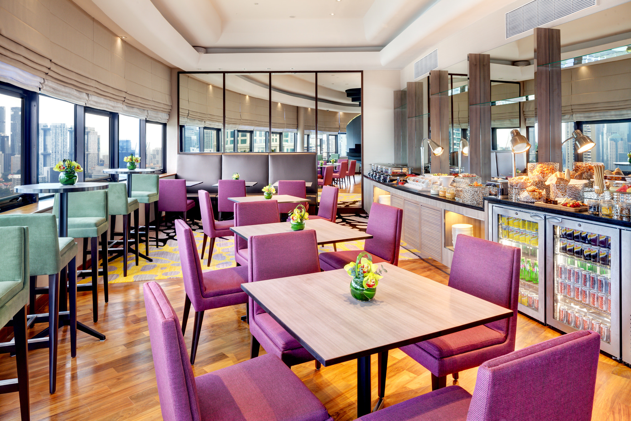 Canon TS-E 24.0mm f/3.5 L II sample photo. Holiday inn atrium singapore executive lounge photography