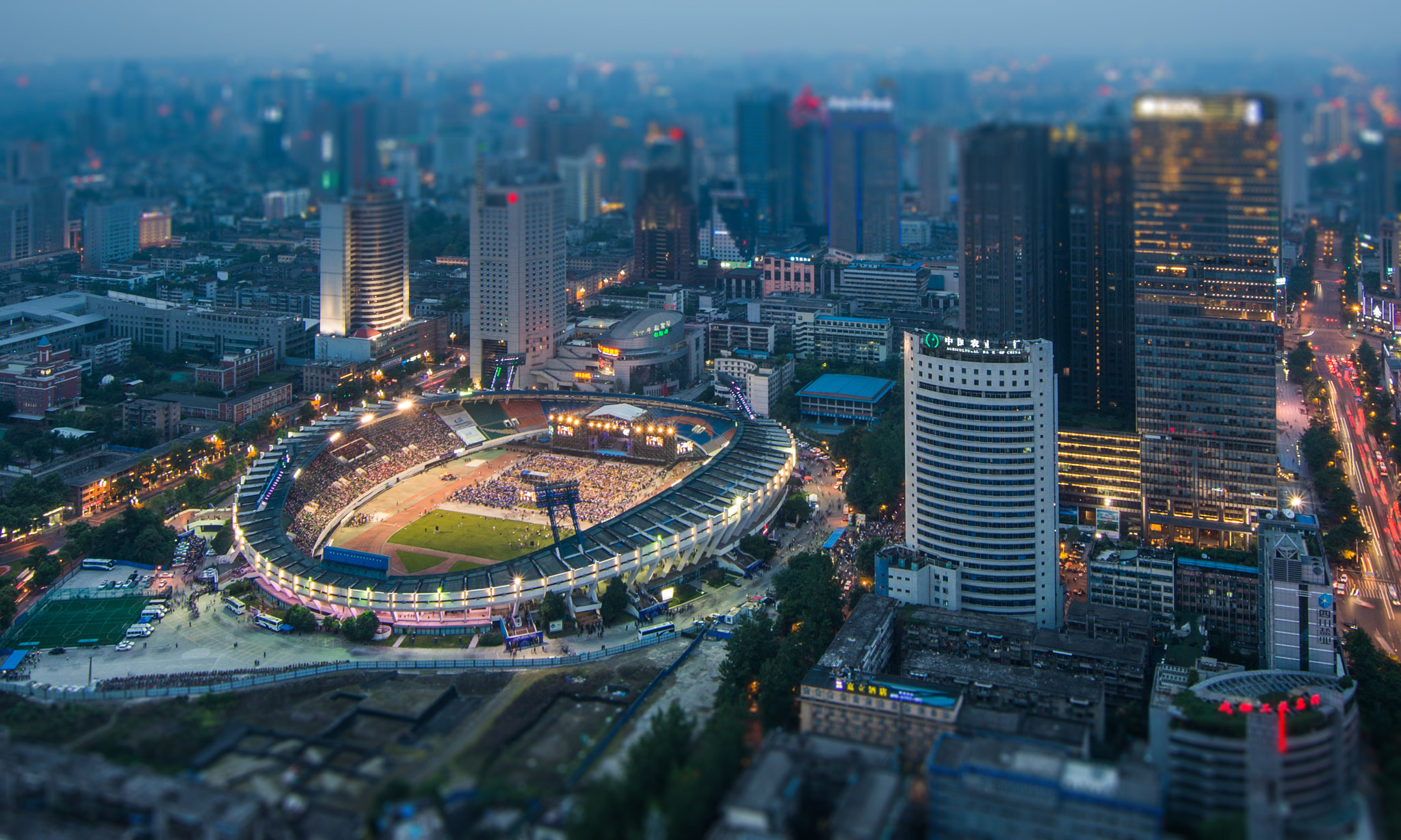 Pentax K-5 IIs sample photo. Chengdu stadium photography