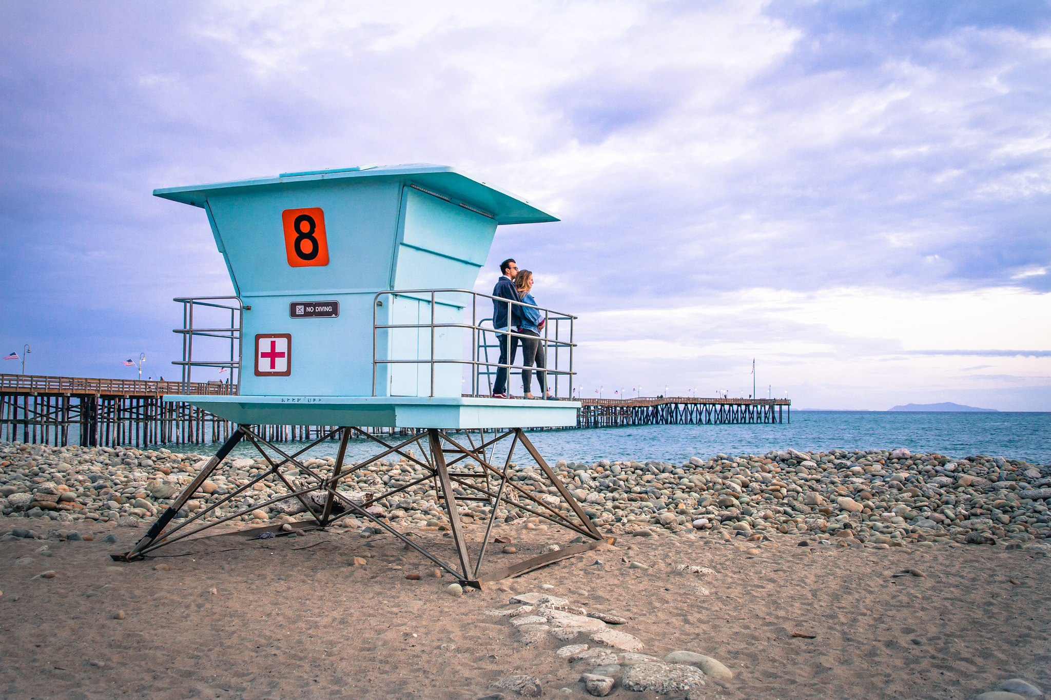 Canon EOS 7D + Canon EF 400mm f/2.8L sample photo. Lifeguard tower 8. photography