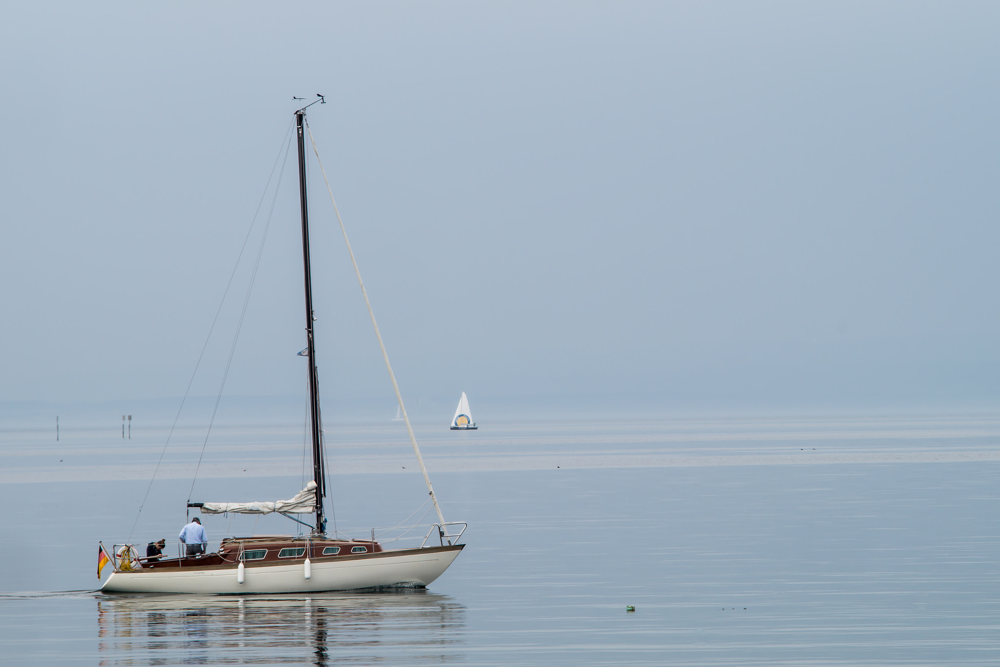 Sony SLT-A58 + Minolta AF 70-210mm F4 Macro sample photo. Yacht at the lake constance, switzerland photography