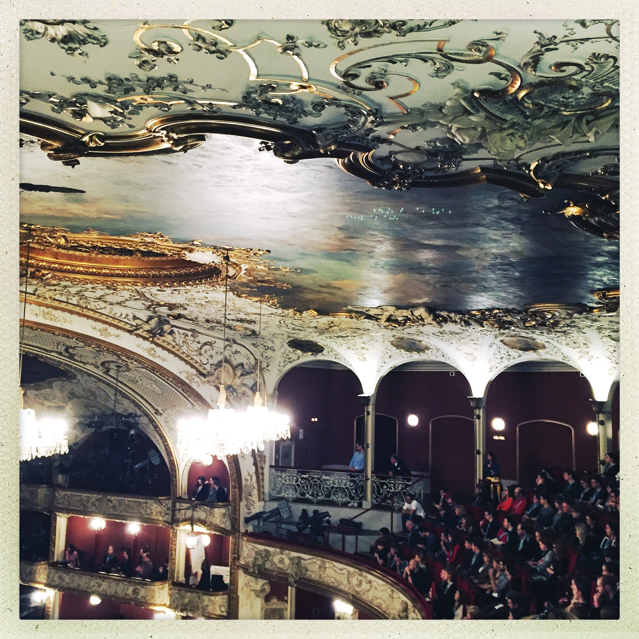 Hipstamatic 302 sample photo. Ceiling photography
