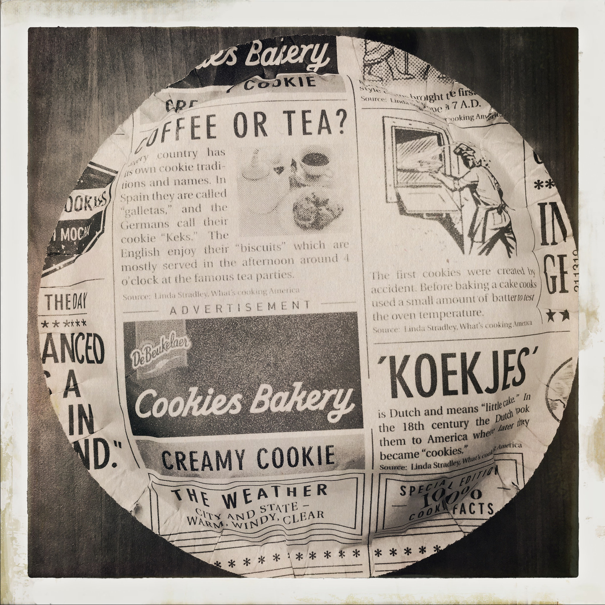 Hipstamatic 302 sample photo. Cookie bakery photography