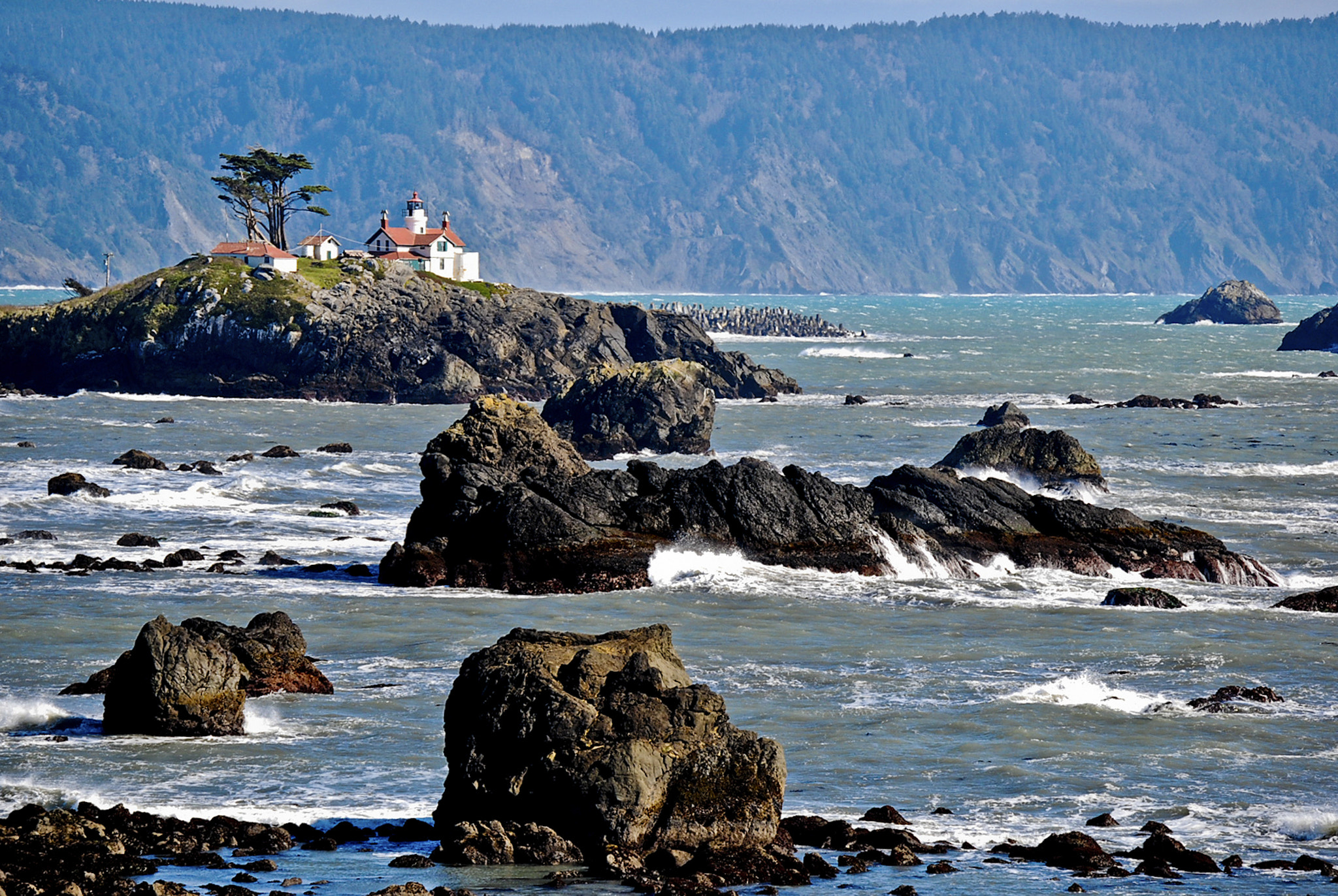 Nikon D80 sample photo. Battery point lighthouse photography