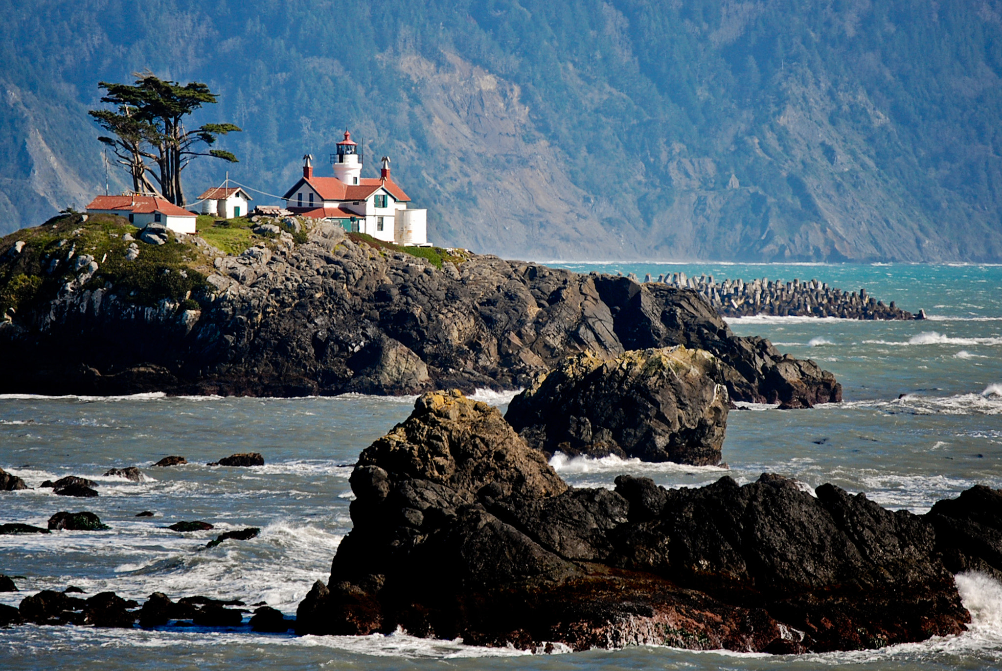 Nikon D80 sample photo. Battery point lighthouse photography