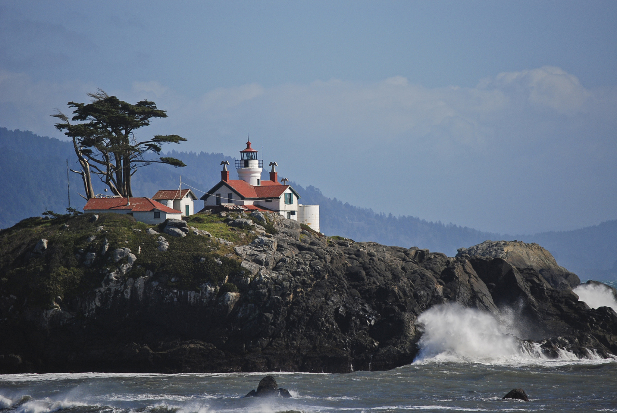 Nikon D80 sample photo. Battery point lighthouse photography