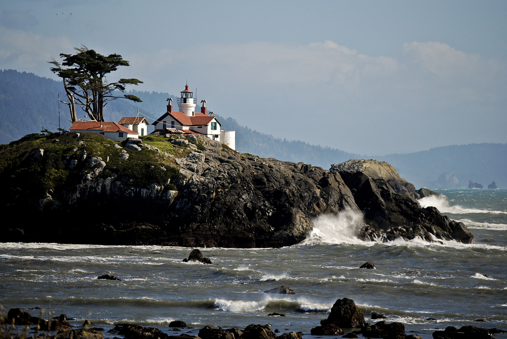 Nikon D80 sample photo. Battery point lighthouse photography