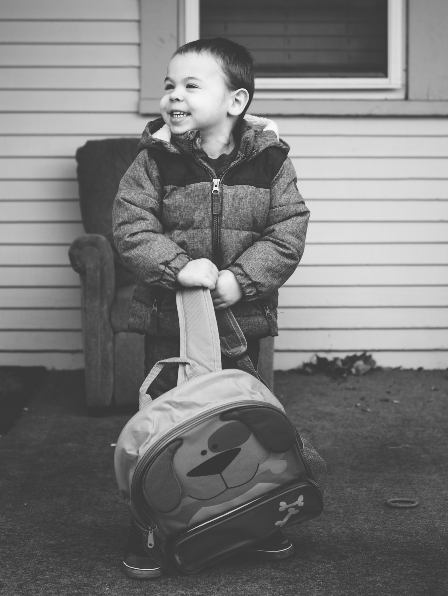 Pentax K-01 sample photo. First day of preschool photography