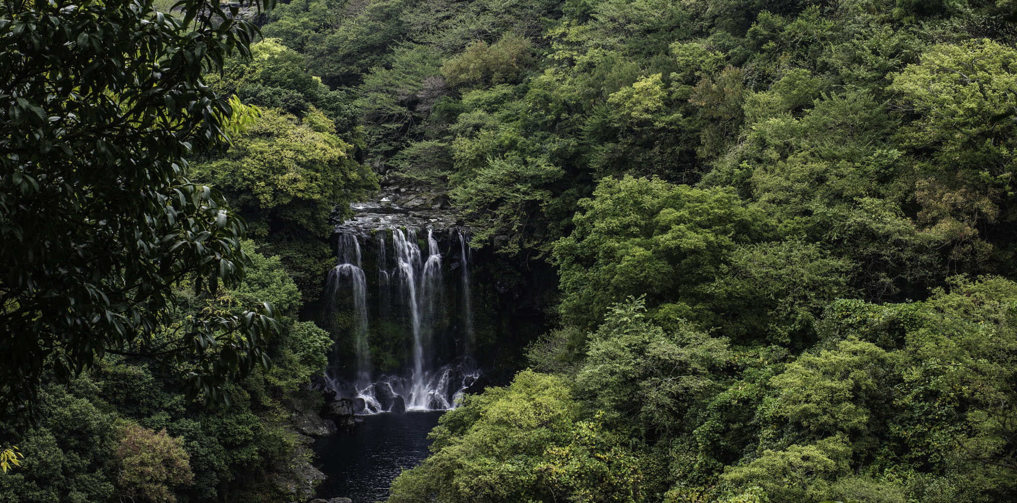Samsung NX 45mm F1.8 sample photo. Cheonjeyeon waterfall in jeju-do photography