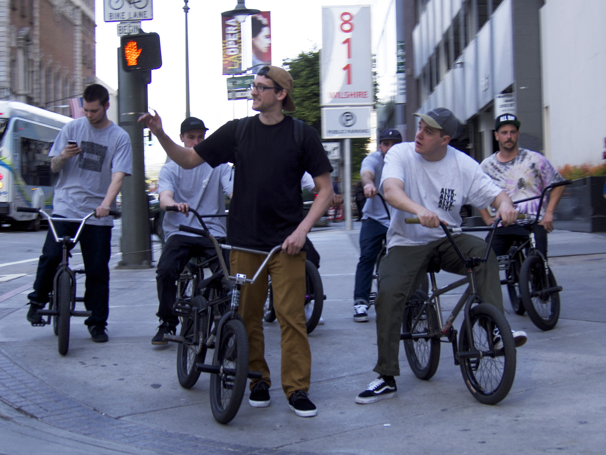 Olympus PEN E-P5 sample photo. Bikers in down town la photography