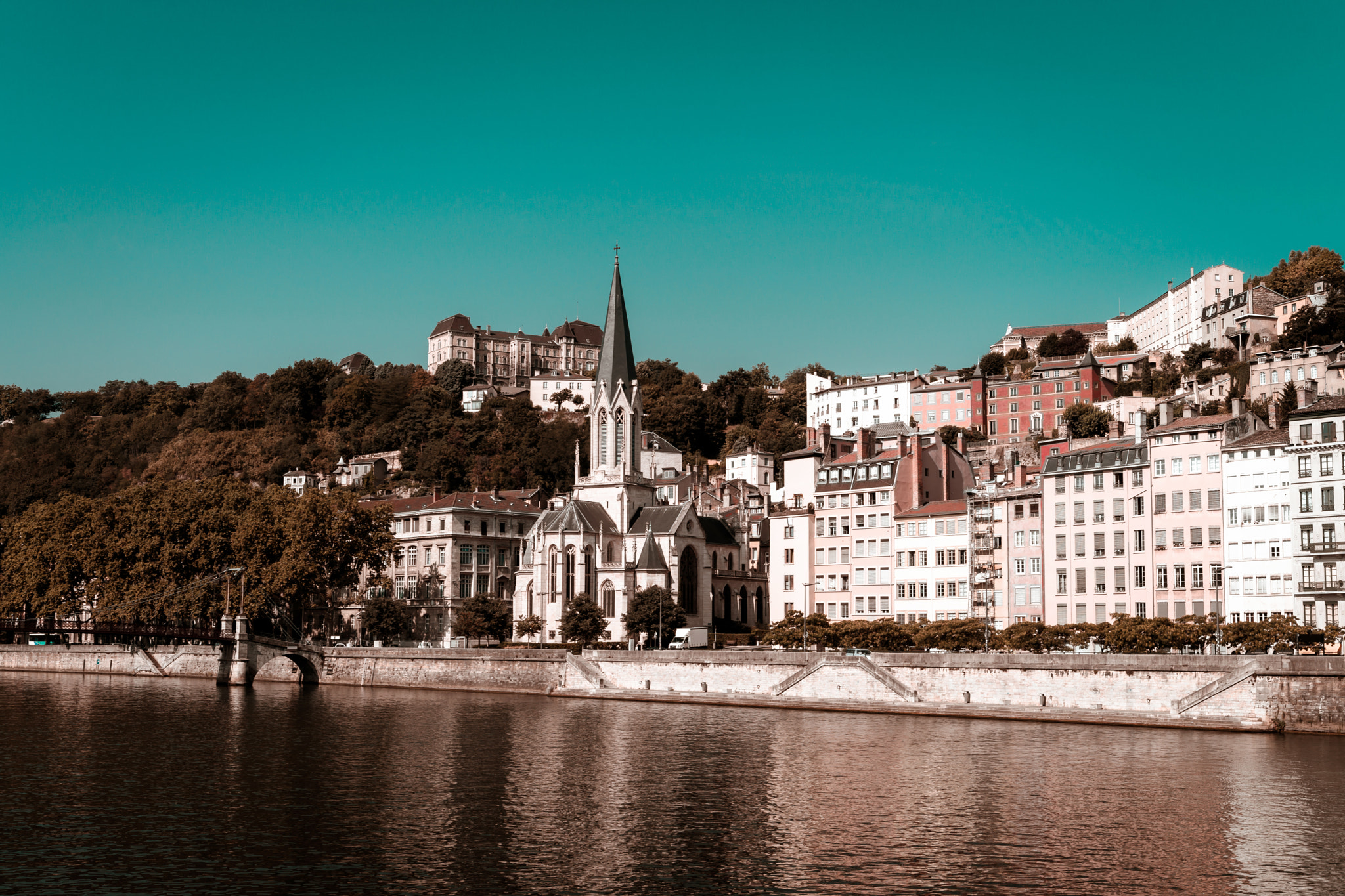 Sony a99 II + Tamron SP 24-70mm F2.8 Di VC USD sample photo. Lyon. view to quartier saint-jean photography