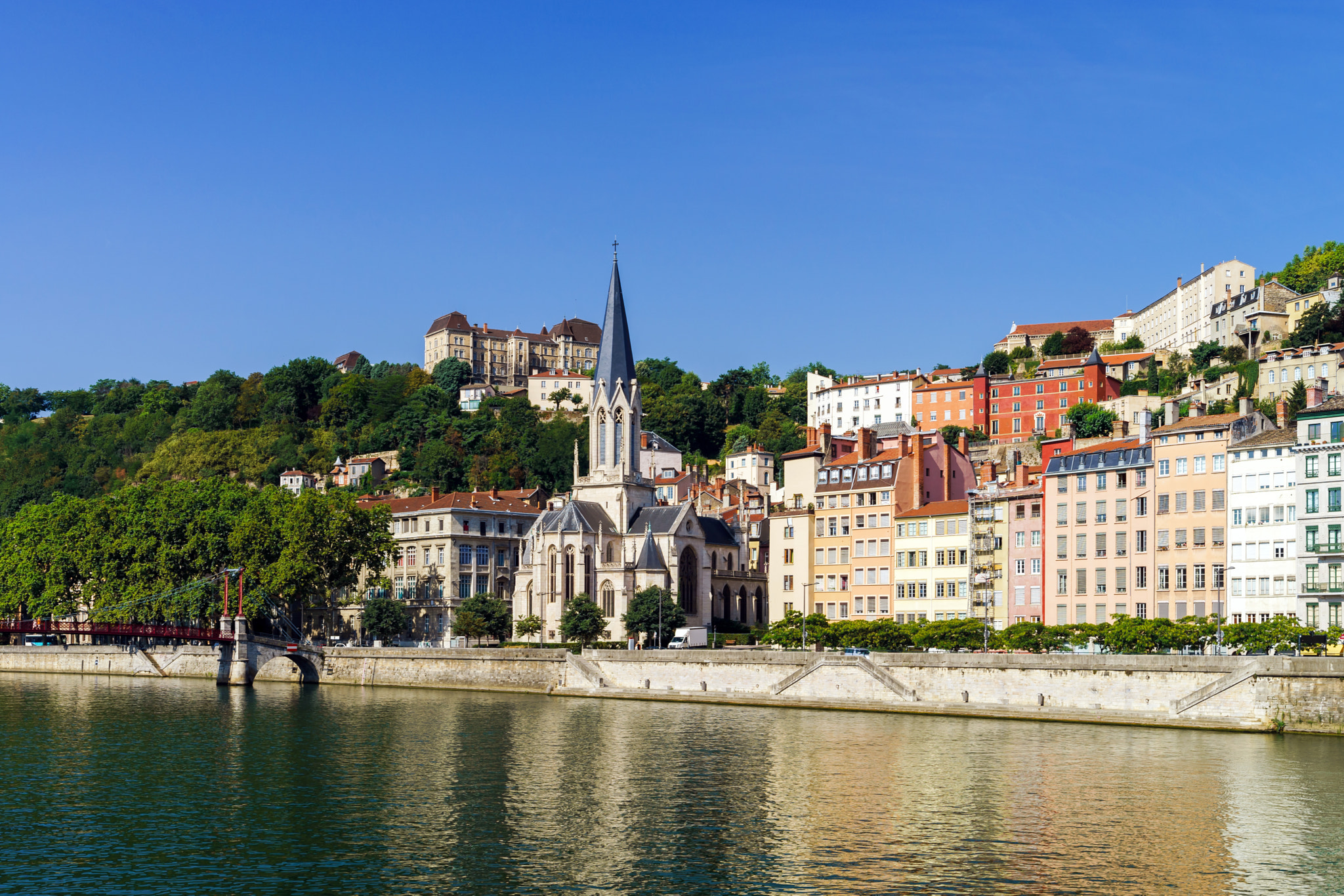 Sony a99 II sample photo. Lyon. view to quartier saint-jean photography