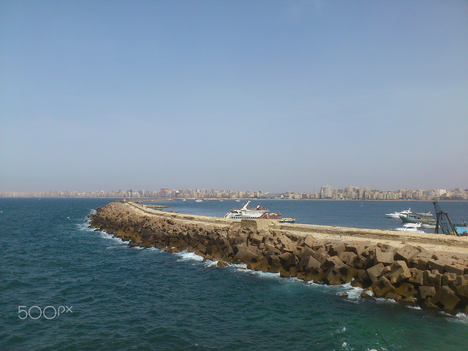 Sony Ericsson Xperia ray sample photo. Simple seaport photography