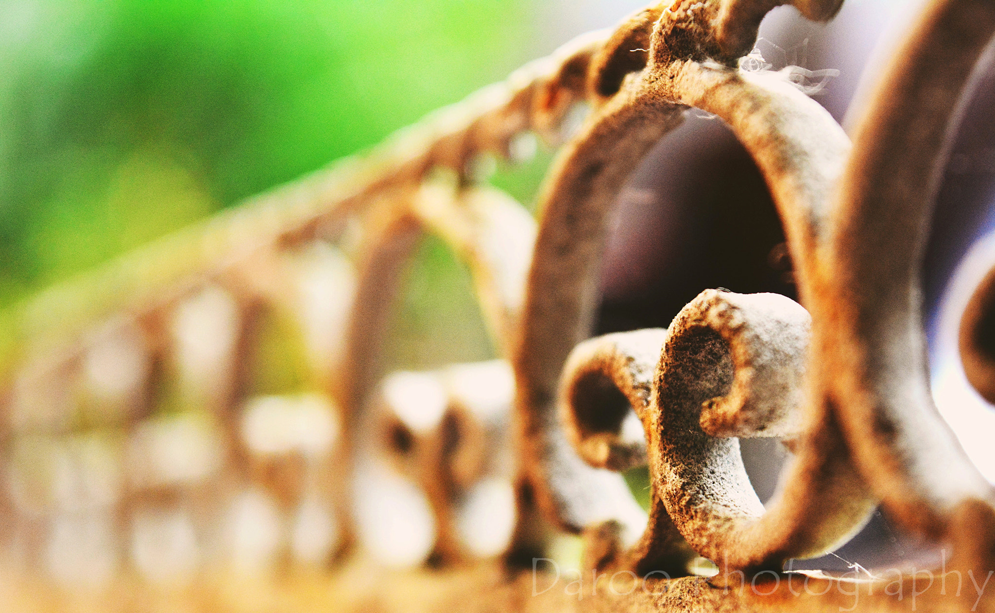 Nikon AF-S Nikkor 200-400mm F4G ED-IF VR sample photo. Reja oxidada - rusty fence photography