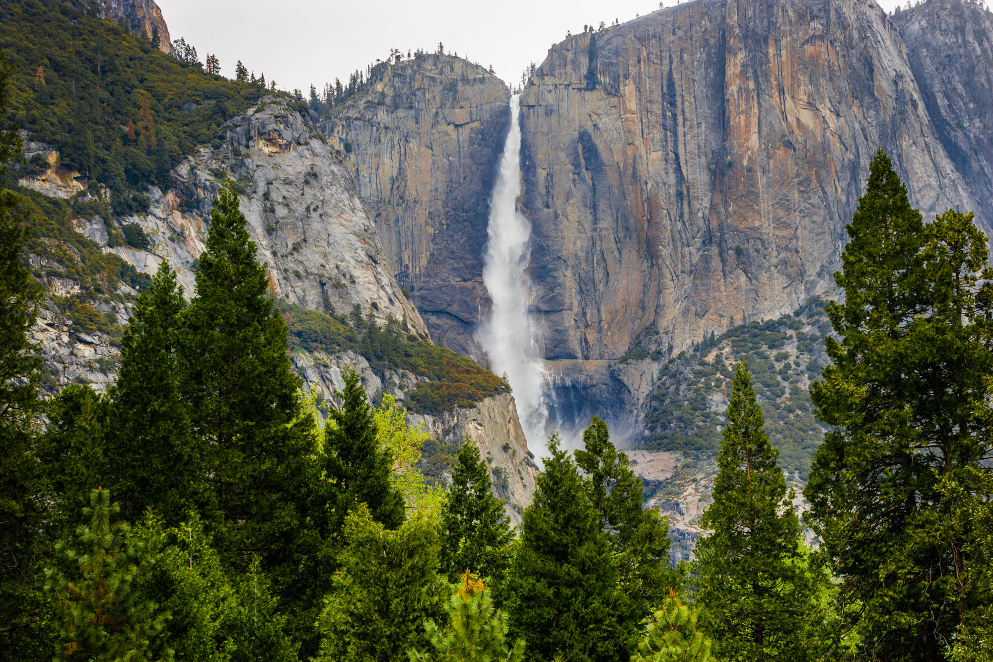 Canon EOS-1D Mark II sample photo. Yosemite water falls photography