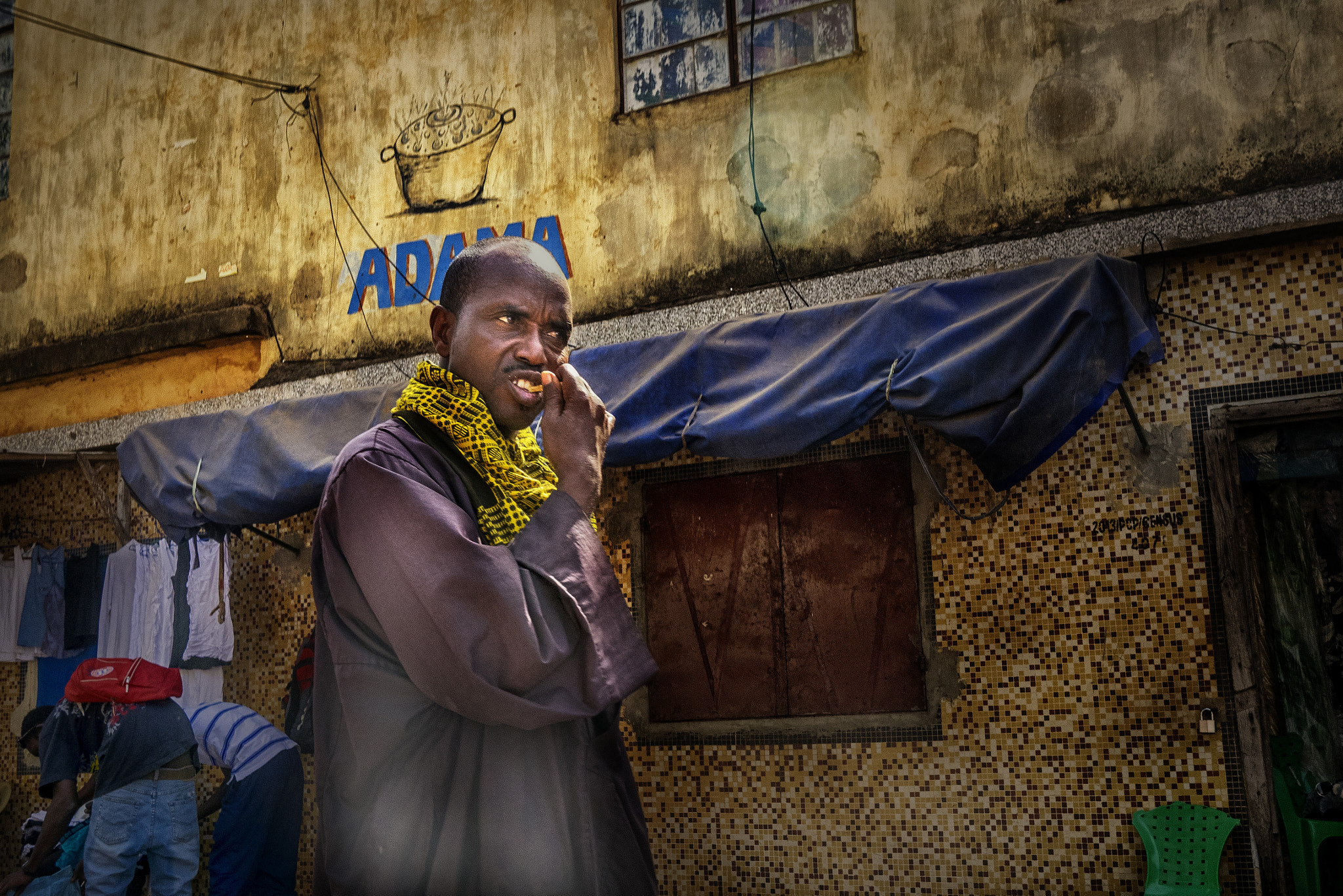 Panasonic Lumix DMC-GM1 + Panasonic Lumix G 20mm F1.7 ASPH sample photo. Banjul market photography