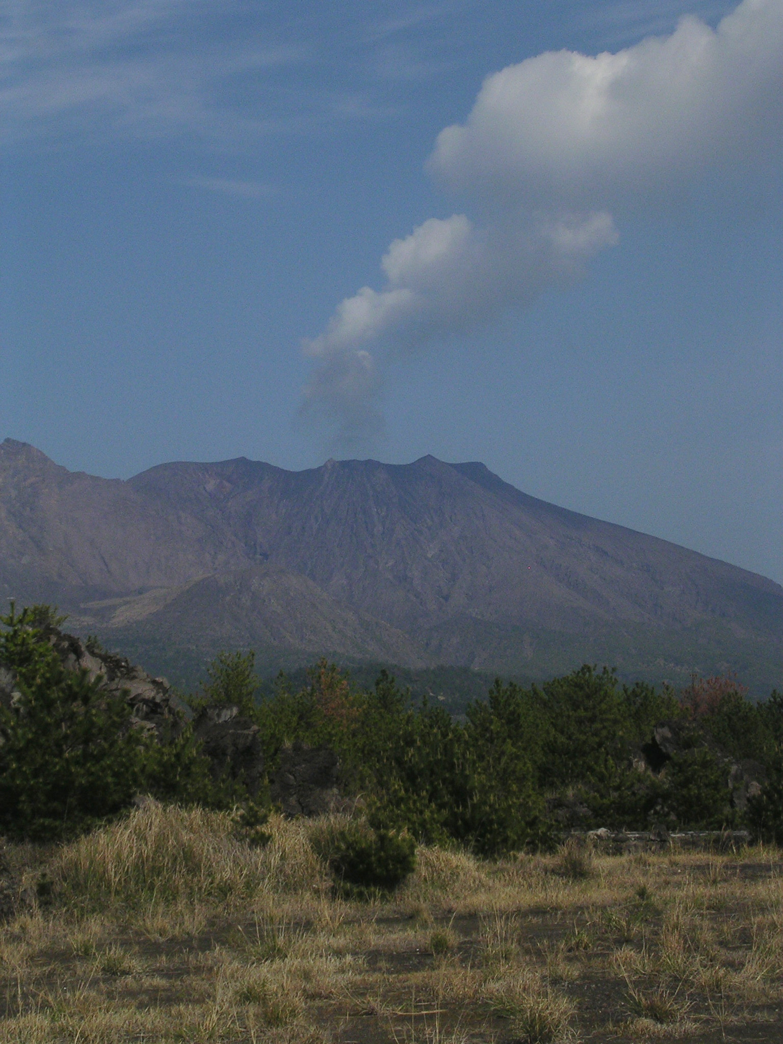 Nikon E3100 sample photo. Sakurajima 桜島 photography