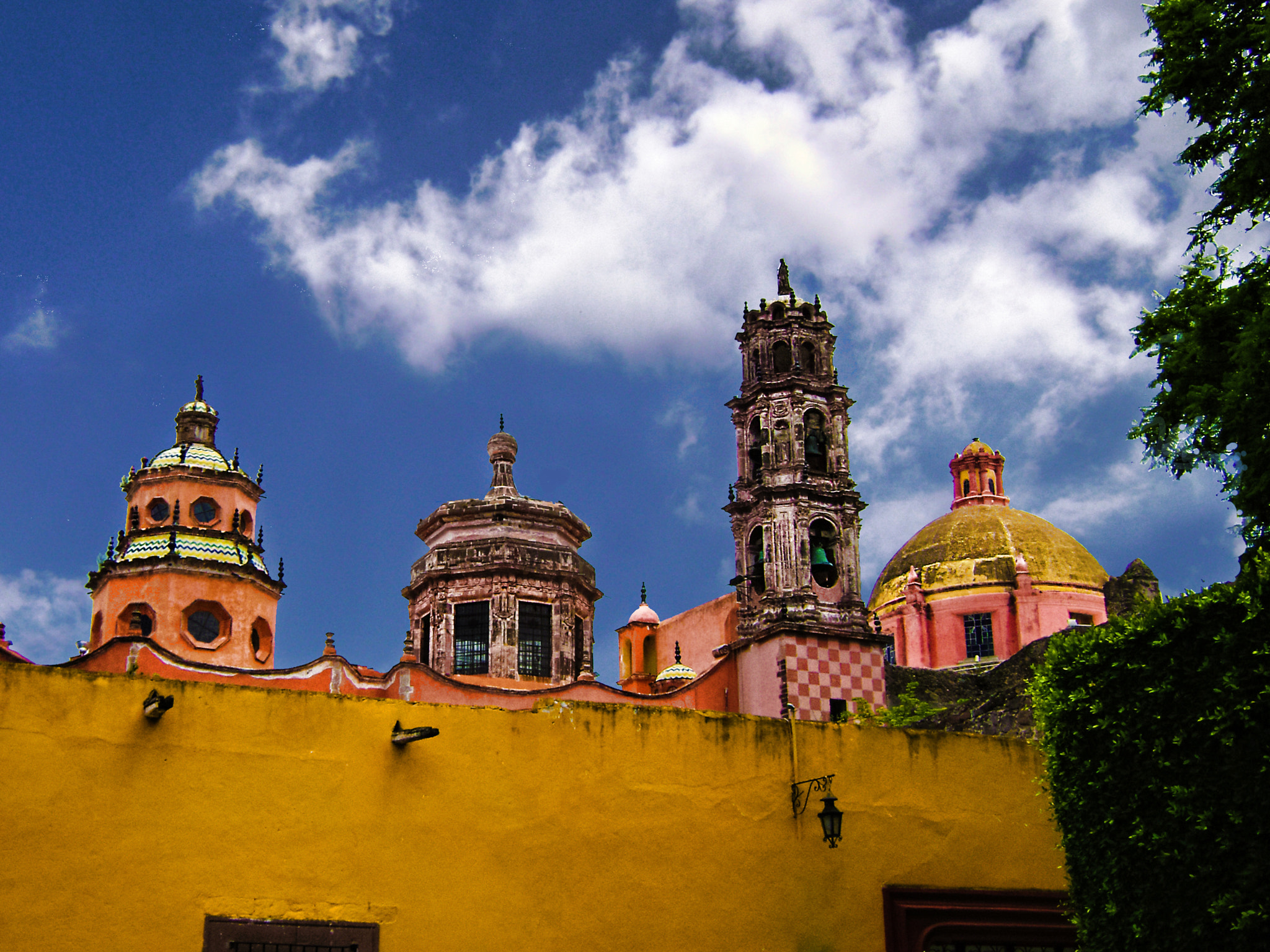 Sony DSC-S700 sample photo. Church domes san miguel de allende mexico photography