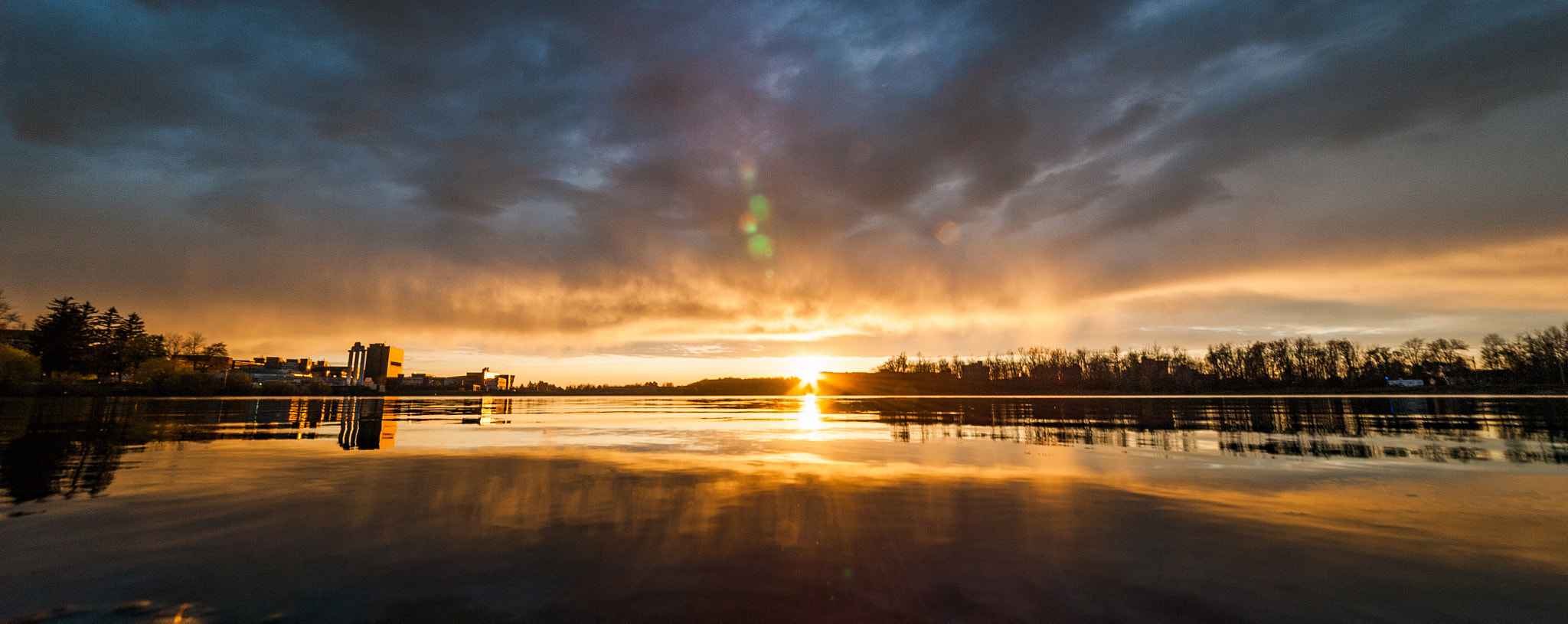 Sigma 12-24mm F4.5-5.6 II DG HSM sample photo. Sunset from south lake- university at buffalo photography