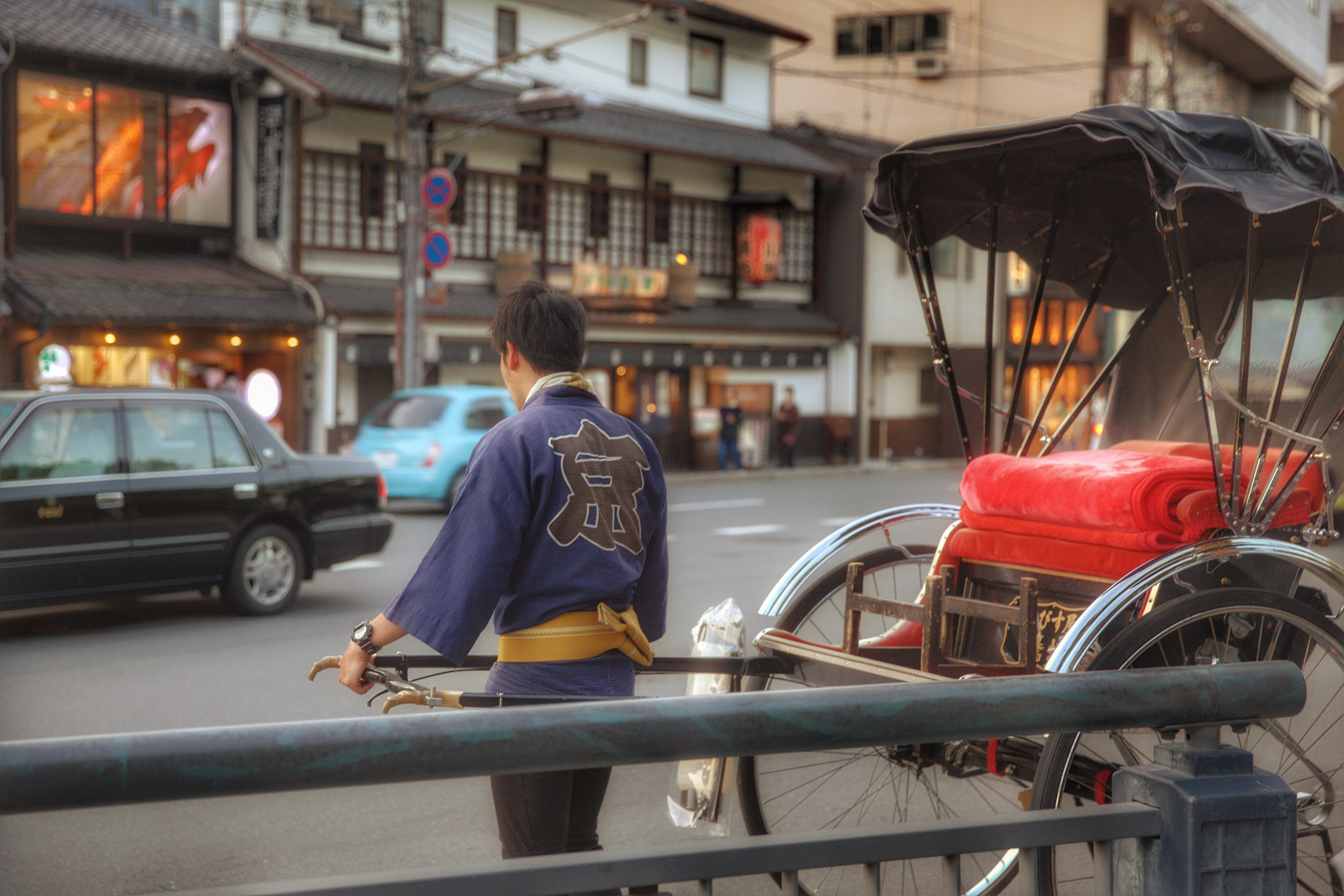 Canon EF 24-70mm F2.8L II USM sample photo. Rickshaw in kyoto photography