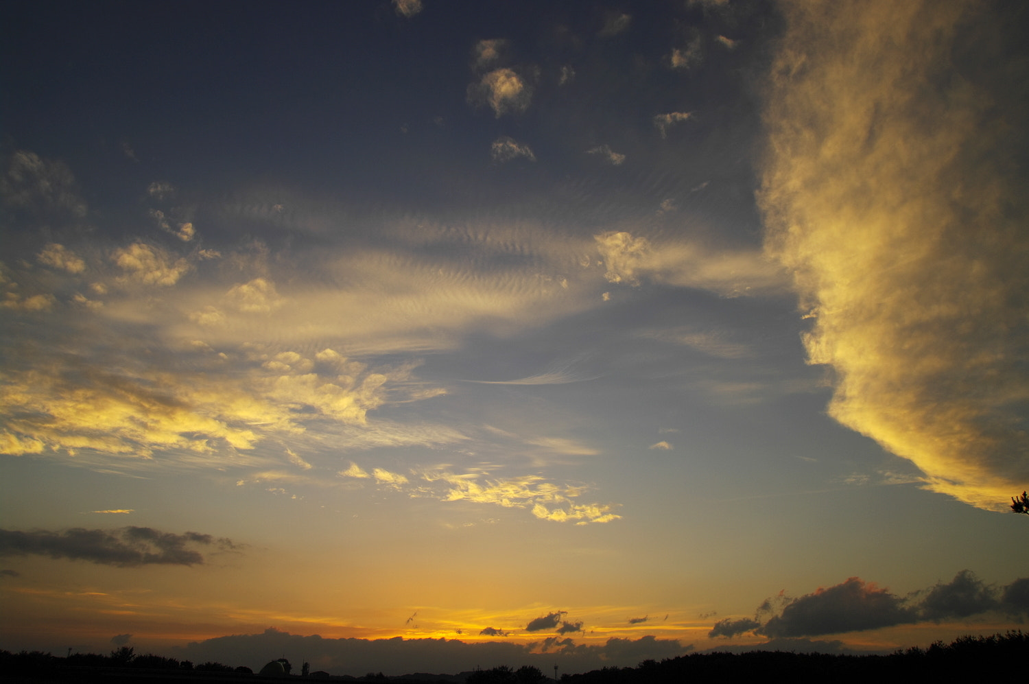Pentax K20D sample photo. Sunset photography