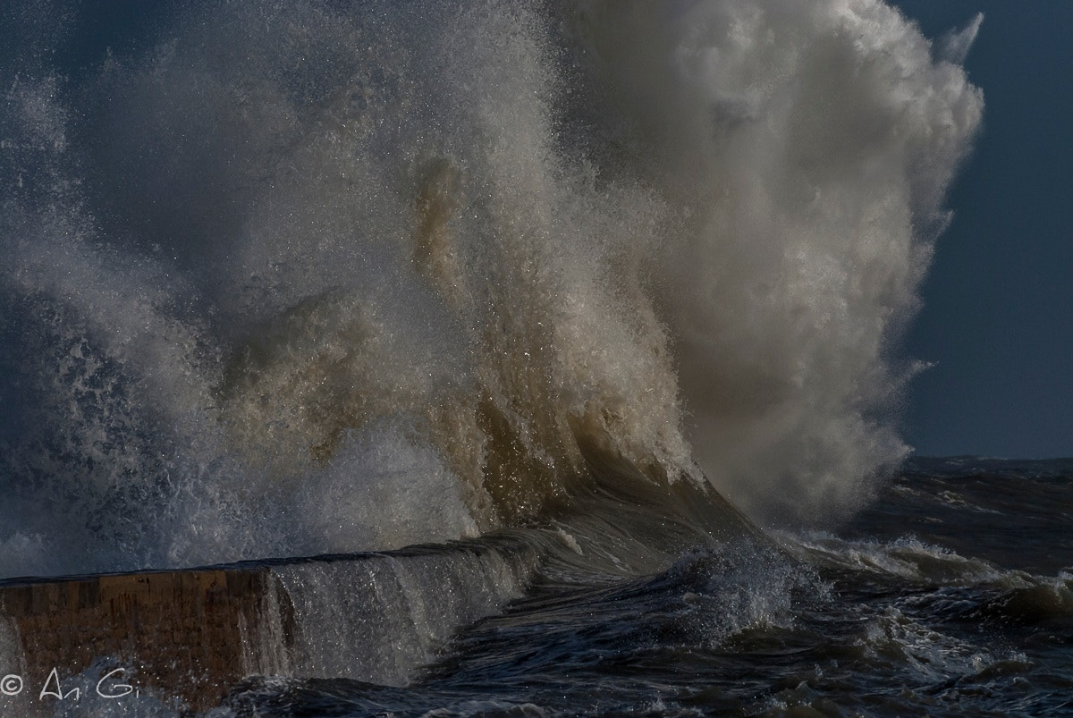Nikon D60 sample photo. Tempête à lomener photography