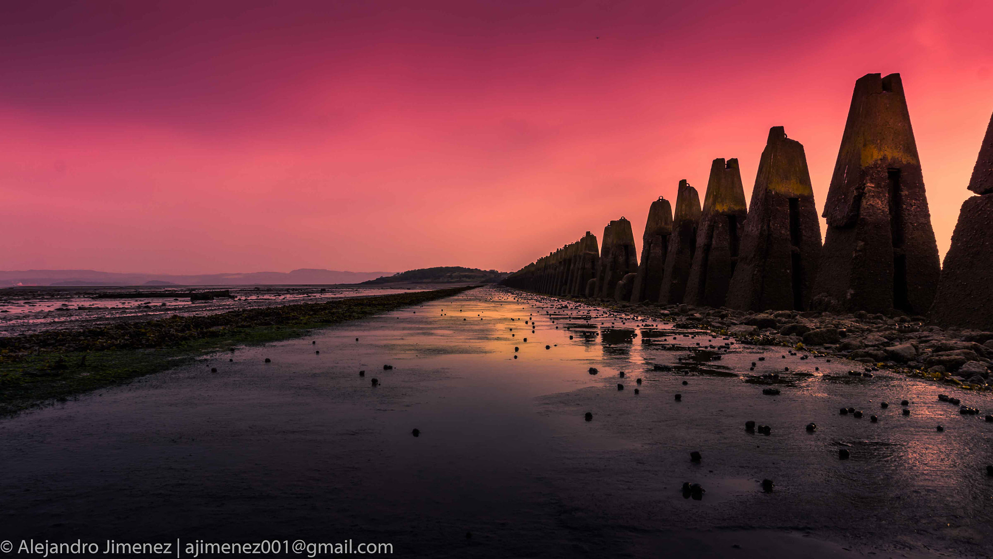 Sony a7R sample photo. Riding my bike around edinburgh this morning ... cramond island path photography