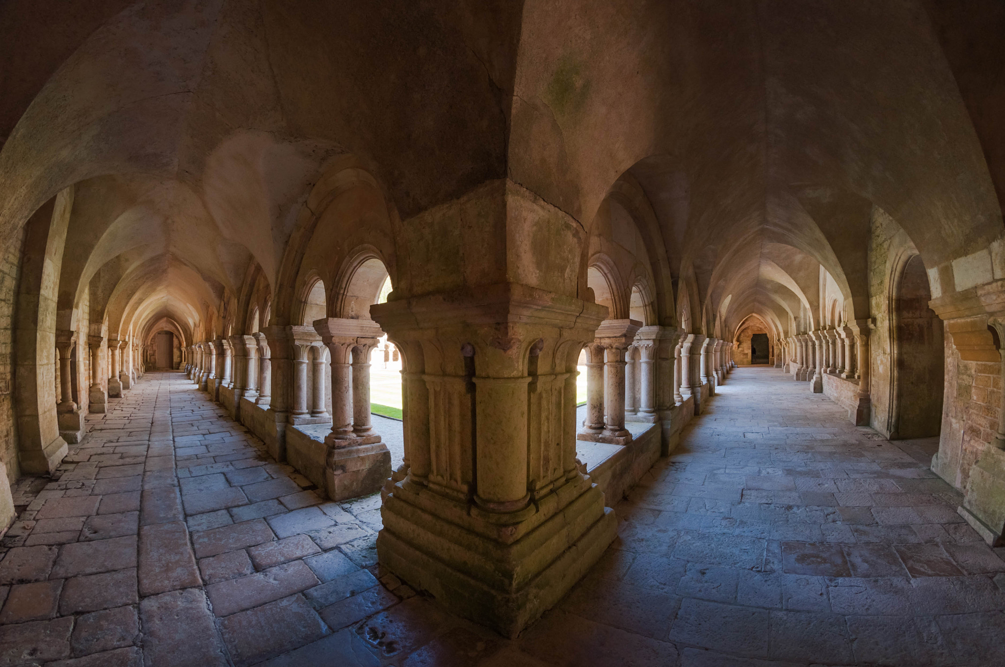 Nikon D5000 + Samyang 8mm F3.5 Aspherical IF MC Fisheye sample photo. Abbaye de fontenay #2 photography