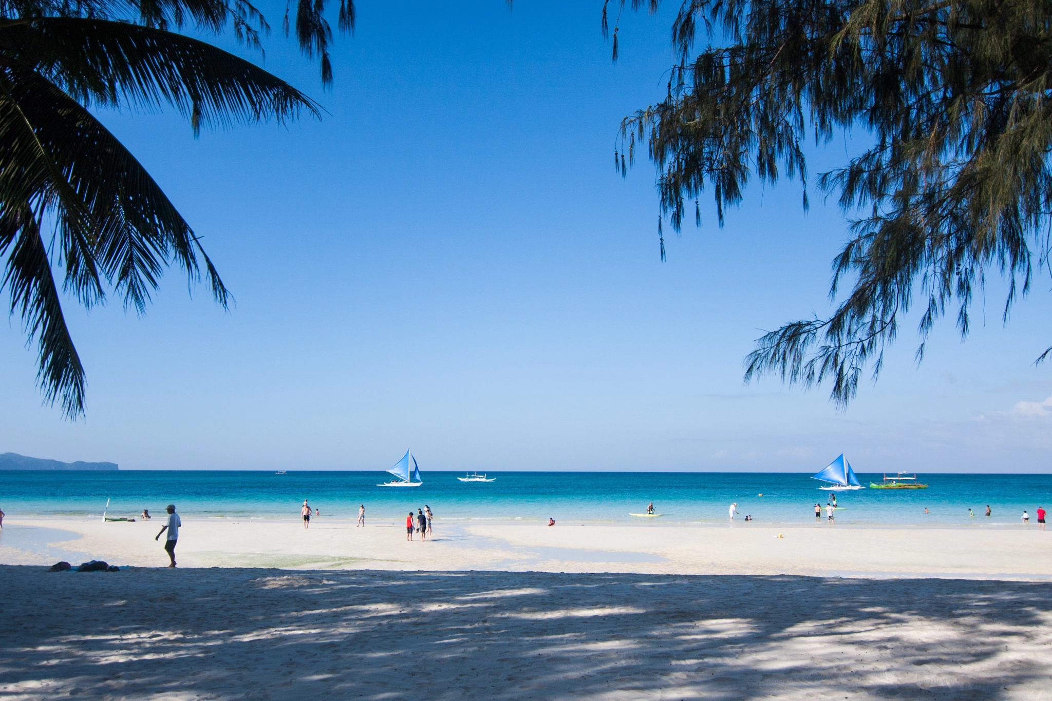 Canon EOS 40D sample photo. Boracay white beach photography