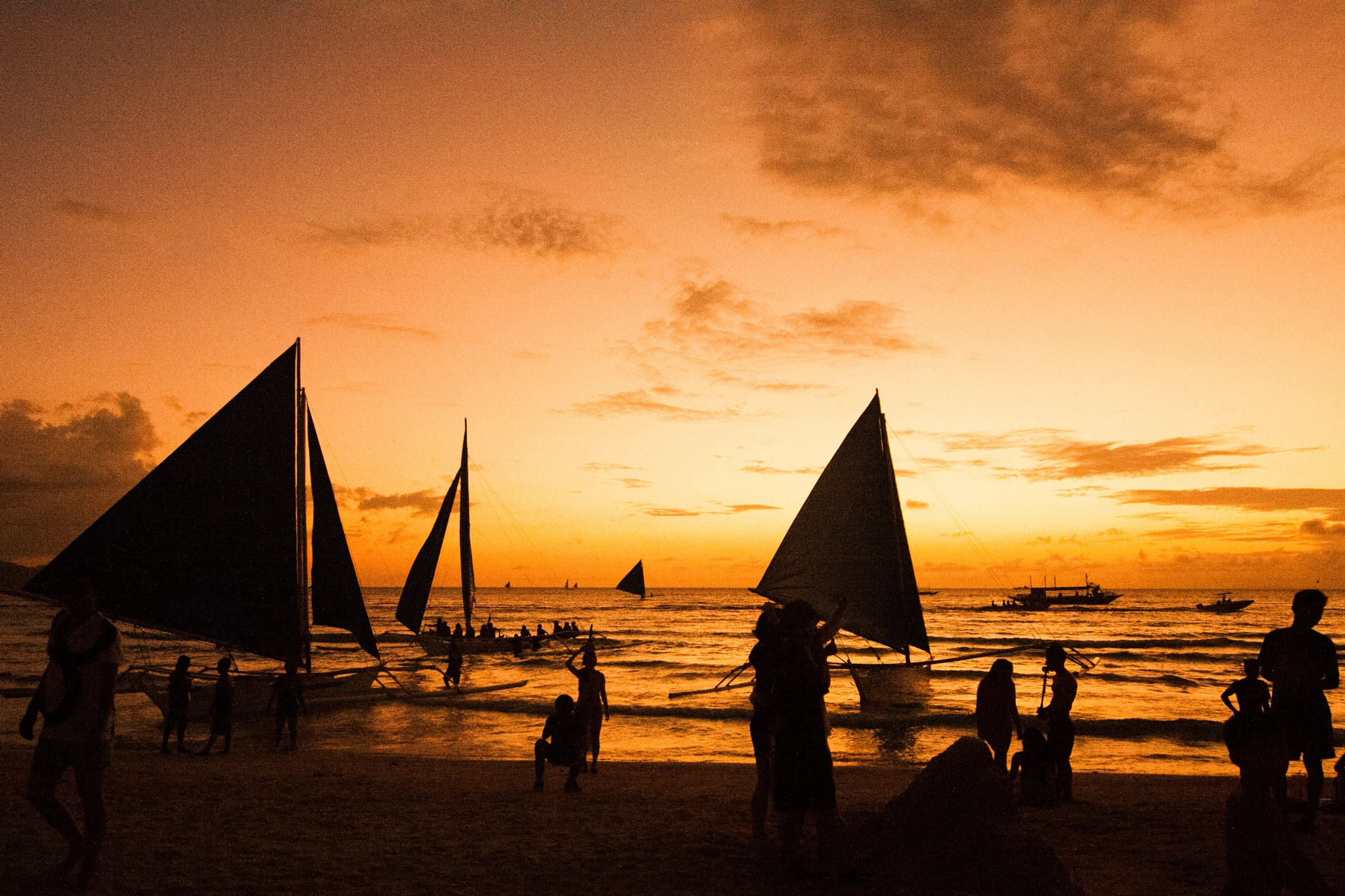 Canon EOS 40D sample photo. Boracay sunset photography