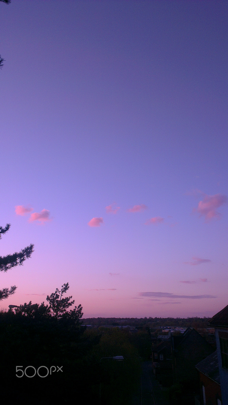 HTC ONE X sample photo. Dispersing clouds at sunset photography