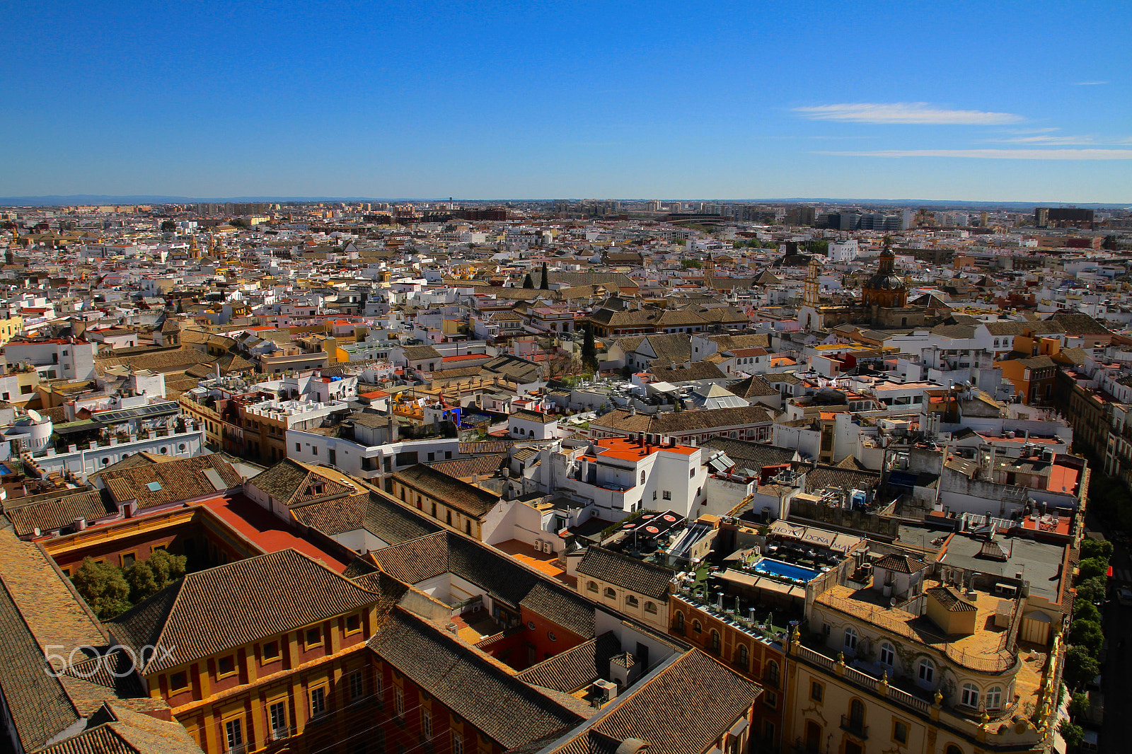 Sigma 17-70mm F2.8-4 DC Macro OS HSM sample photo. Sevilla roof photography