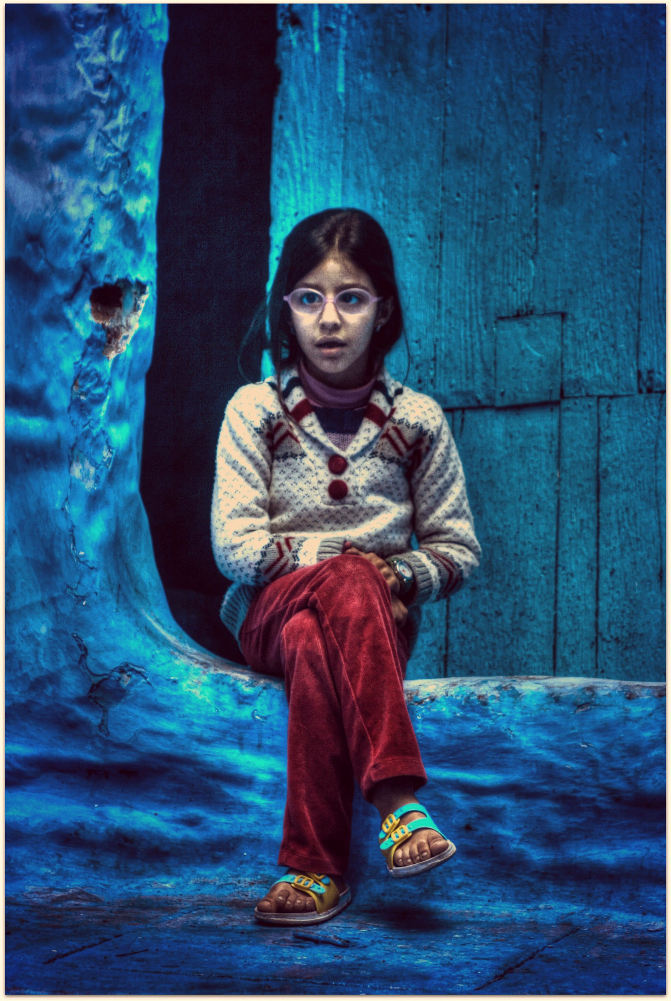 Canon EF 28-80mm f/2.8-4L sample photo. The children , chefchaouen photography