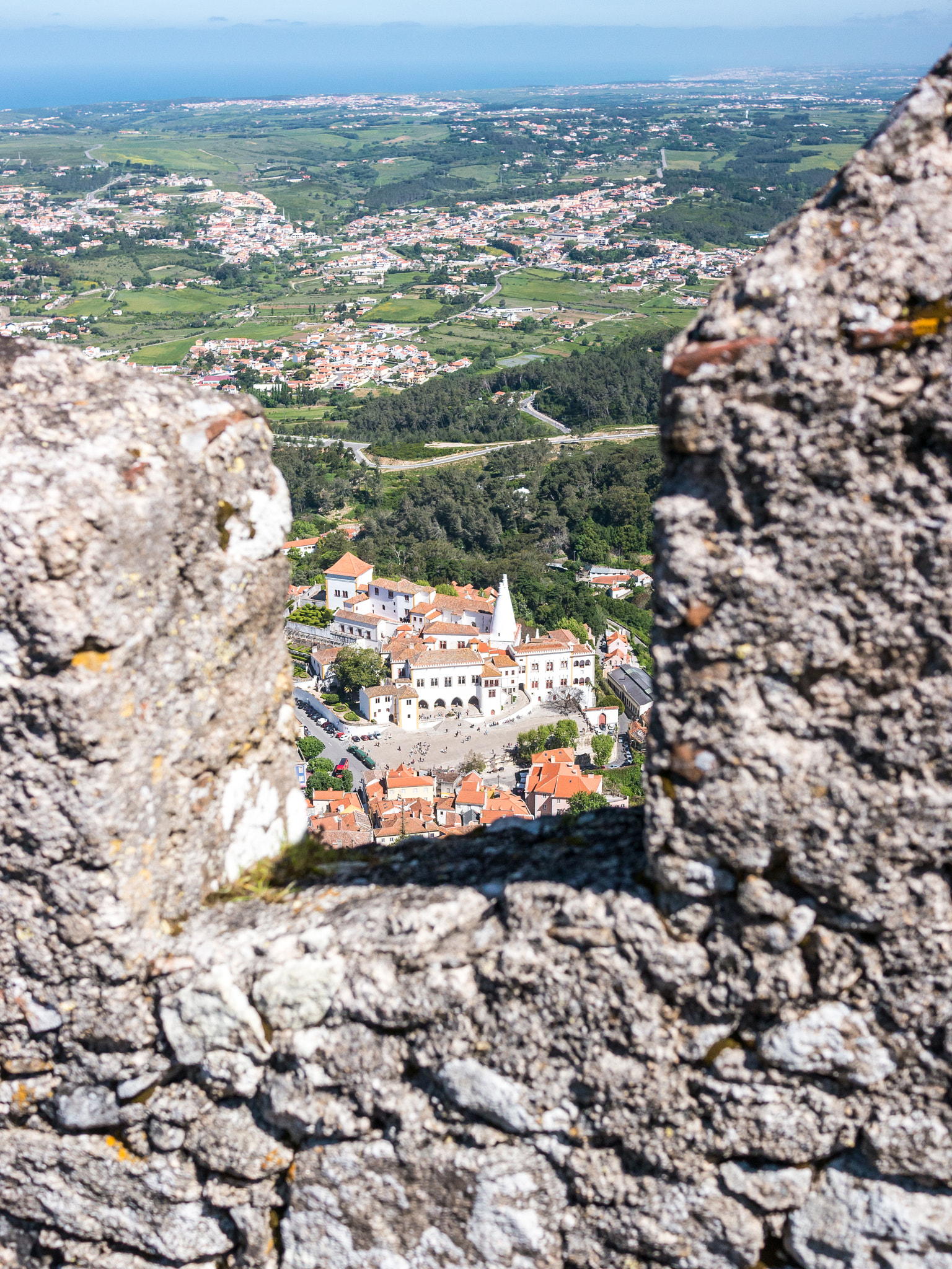 Panasonic Lumix DMC-G5 + Panasonic Lumix G 20mm F1.7 ASPH sample photo. Sintra from the castle of the moors photography