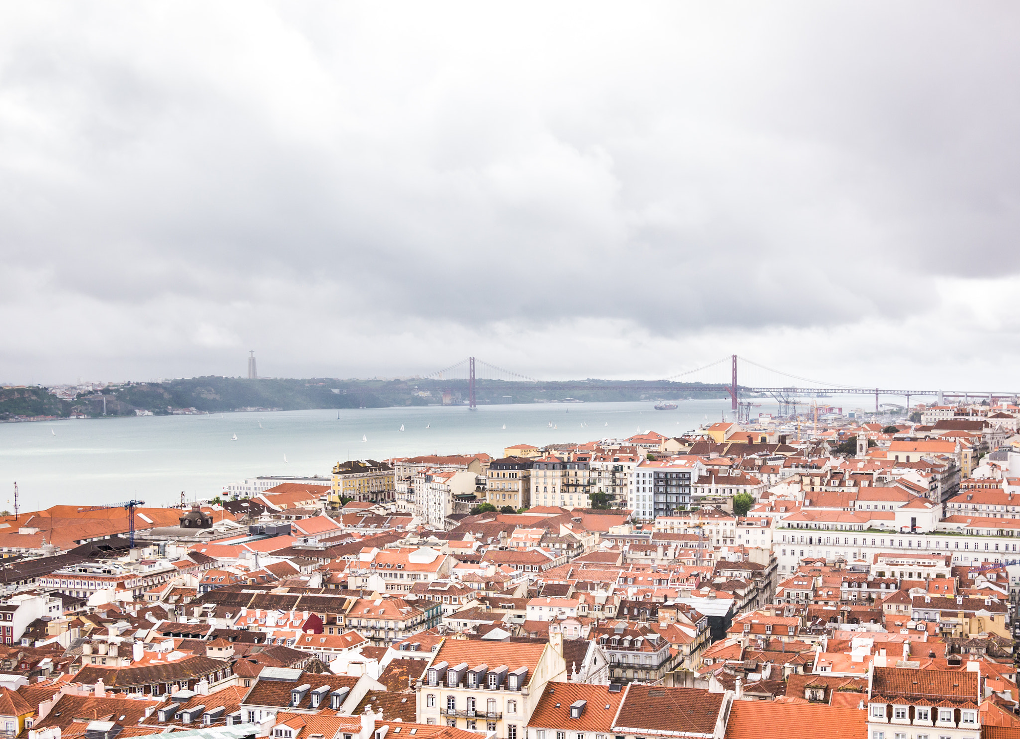 Panasonic Lumix DMC-G5 + Panasonic Lumix G 20mm F1.7 ASPH sample photo. Lisbon views from the castle photography