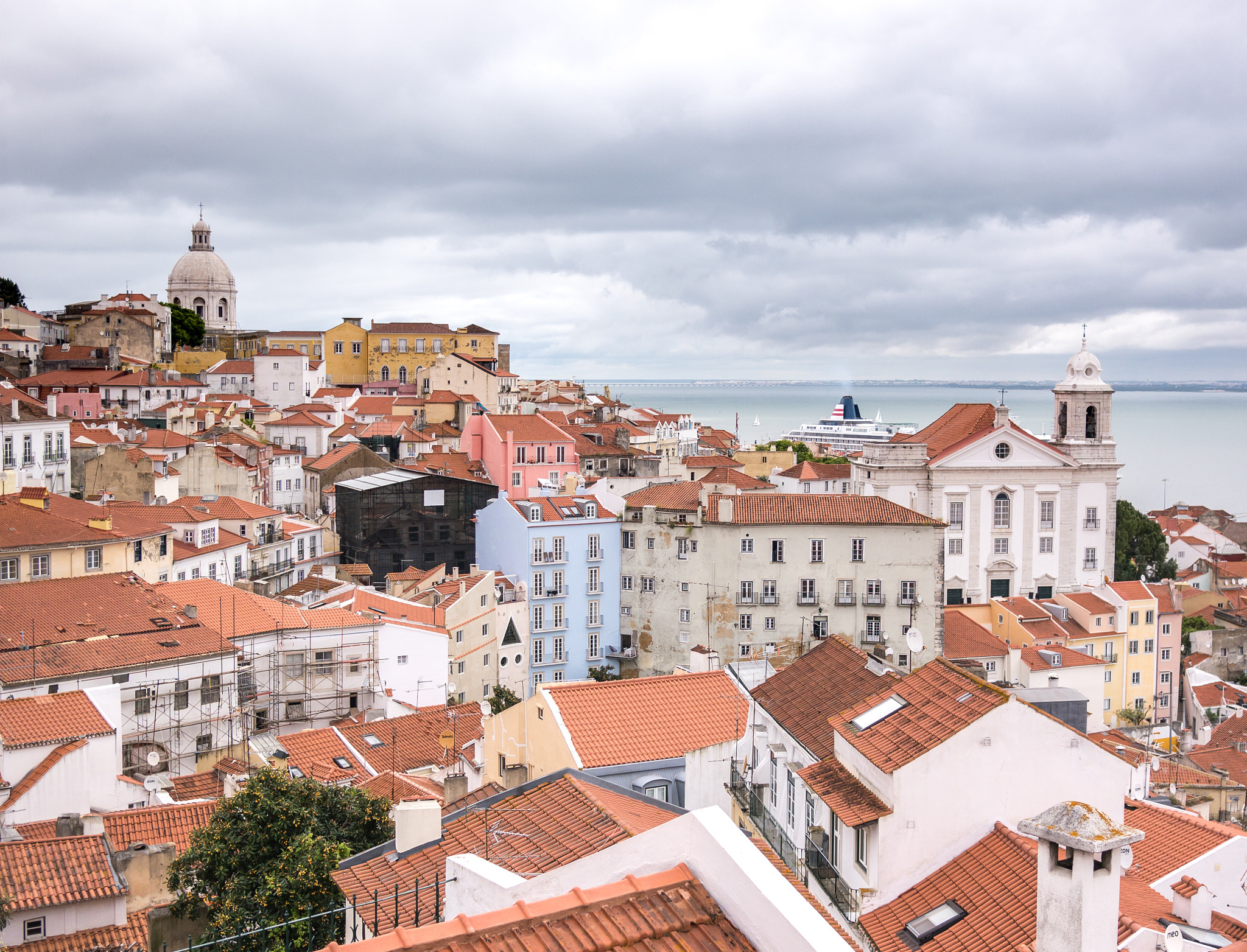 Panasonic Lumix DMC-G5 + Panasonic Lumix G 20mm F1.7 ASPH sample photo. The lisbon skyline photography