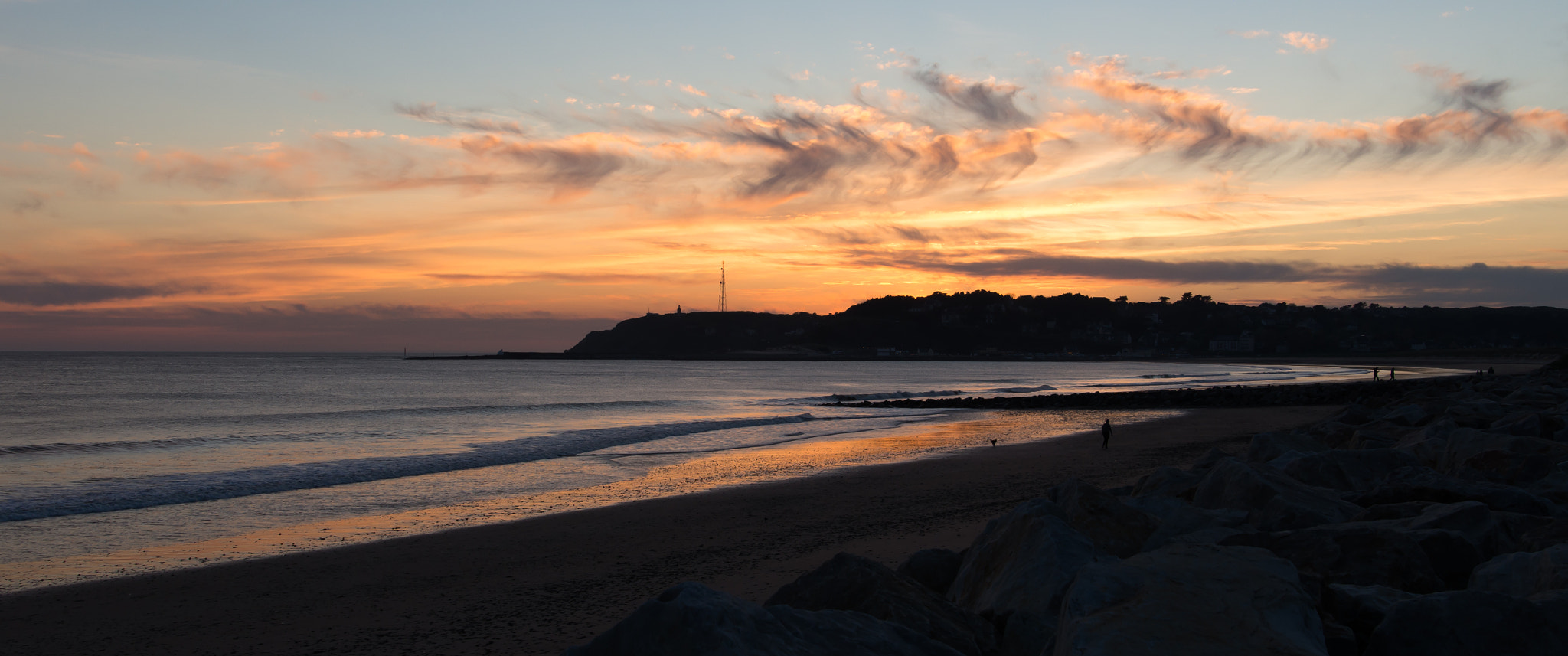 Pentax K-5 II + Tamron AF 28-75mm F2.8 XR Di LD Aspherical (IF) sample photo. Sunset over barneville carteret beach photography