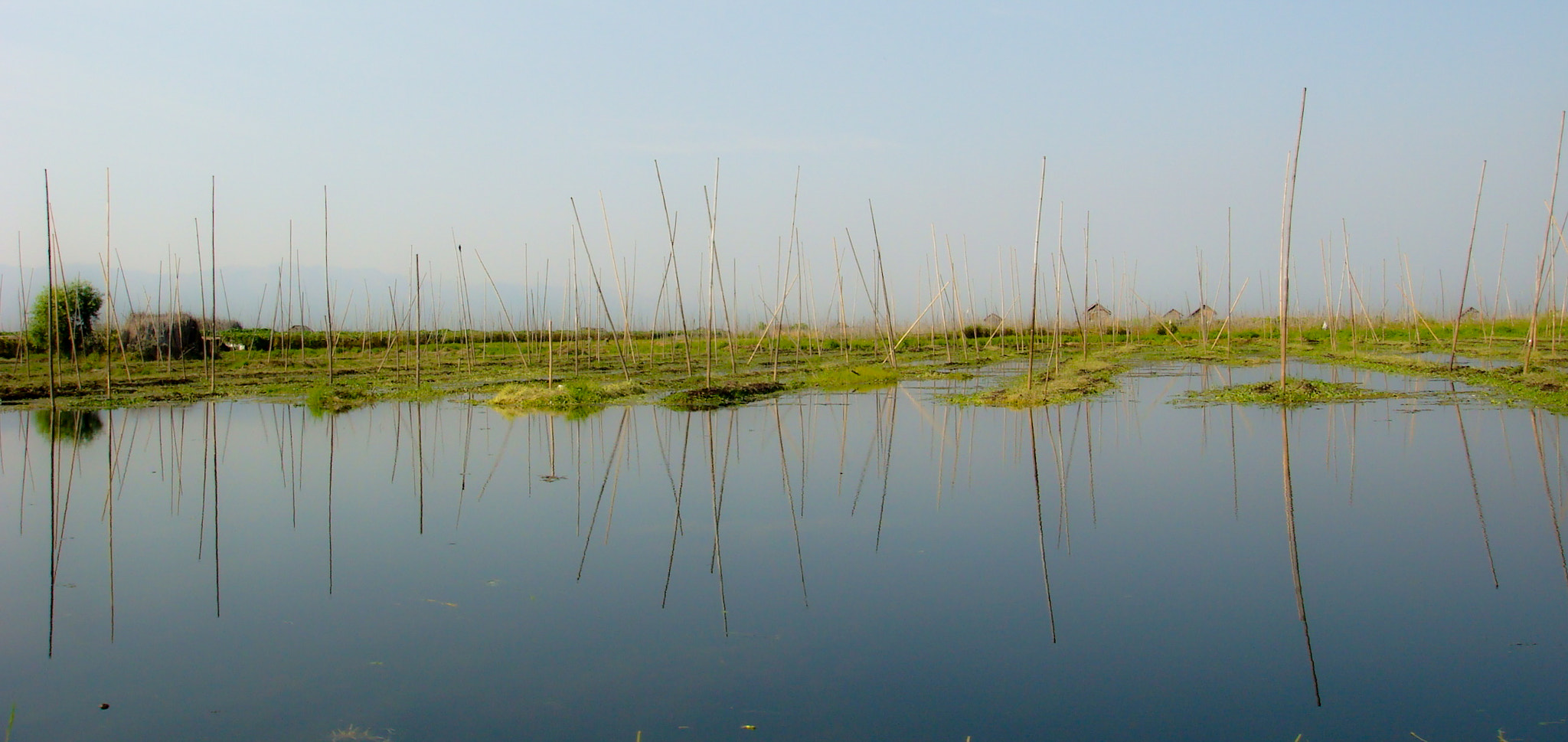 Sony DSC-T100 sample photo. Lac inle, reflet, birmanie photography