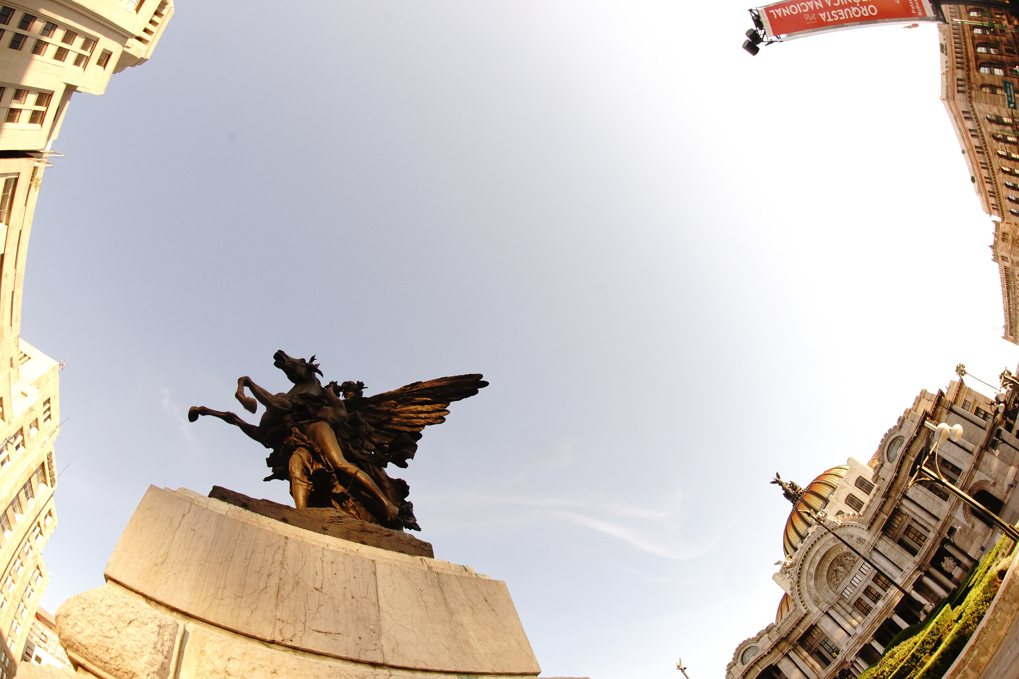 Sony a99 II + Sony 16mm F2.8 Fisheye sample photo. Luz en bellas artes photography