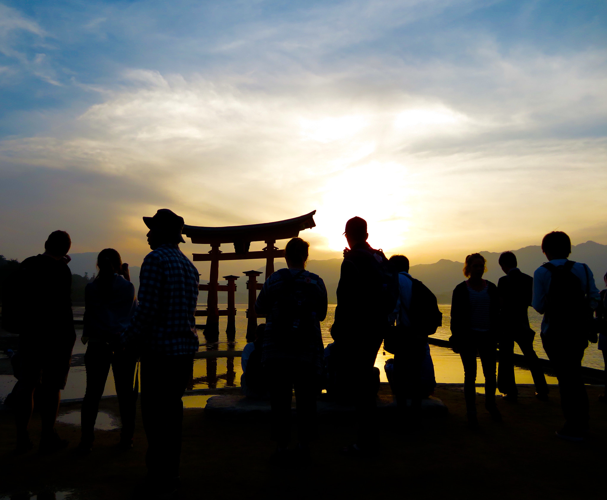 Canon POWERSHOT N2 sample photo. 宮島の夕陽 miyajima sunset photography