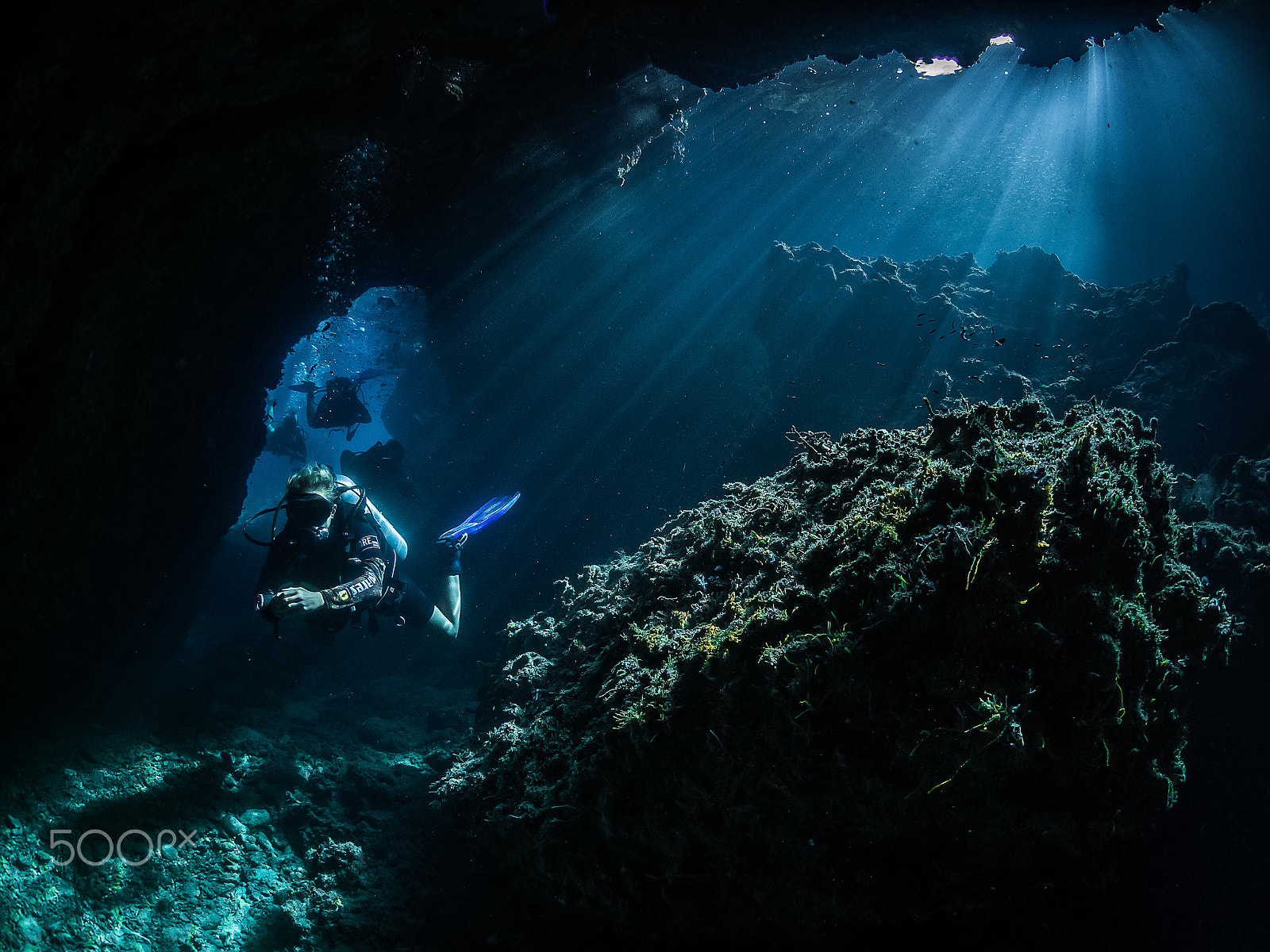 Olympus OM-D E-M5 + LUMIX G FISHEYE 8/F3.5 sample photo. Diving thailand photography