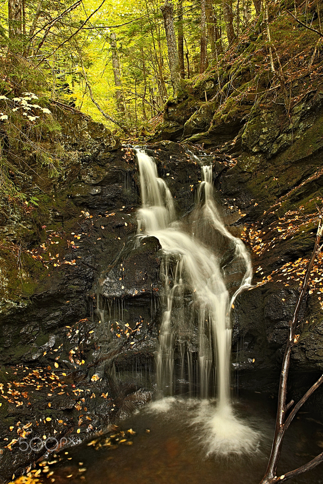 Canon EF 22-55mm f/4-5.6 USM sample photo. Mccarthy gulch waterfall photography