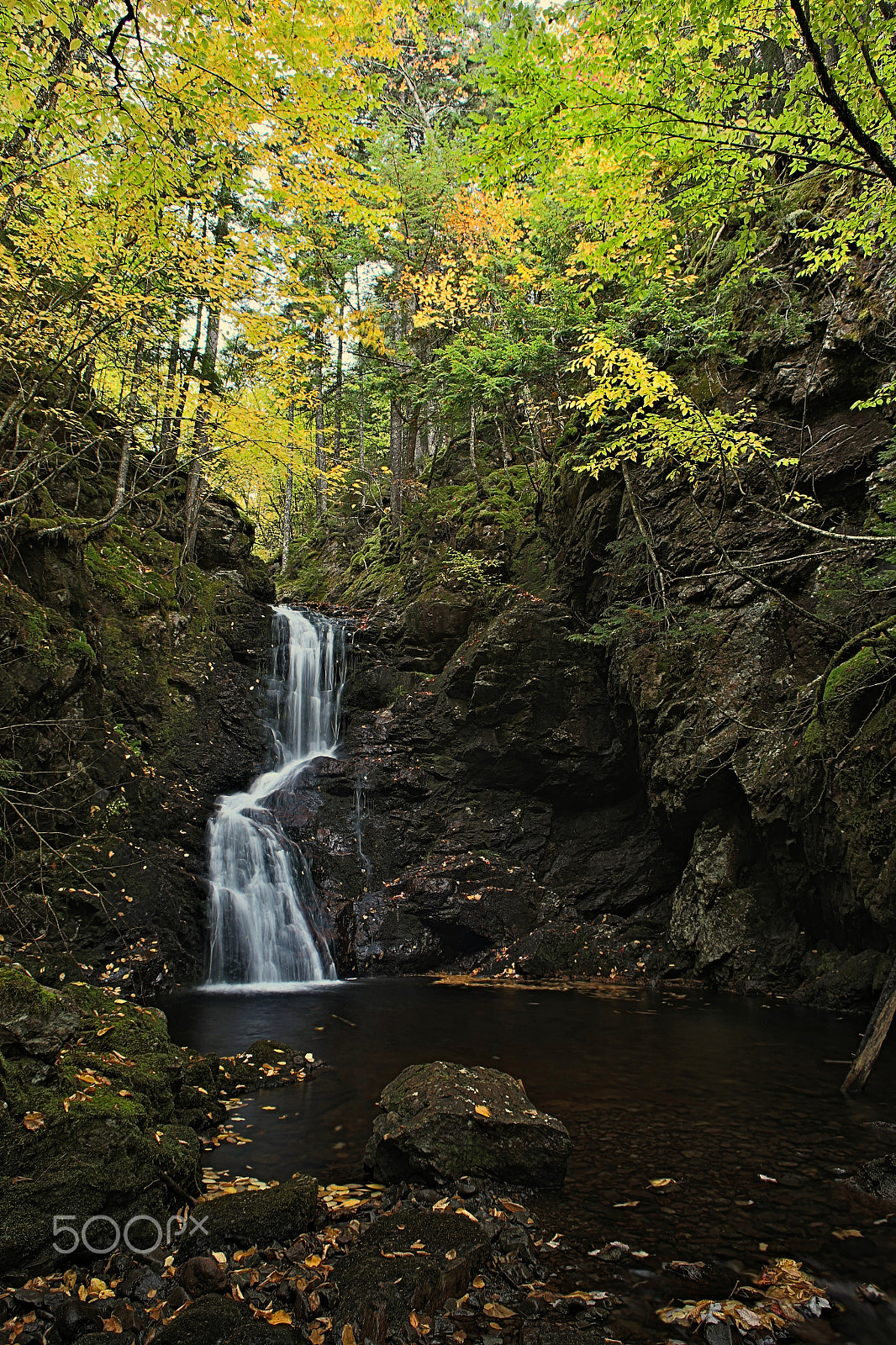 Canon EF 22-55mm f/4-5.6 USM sample photo. Mccarthy gulch two tier cascade photography