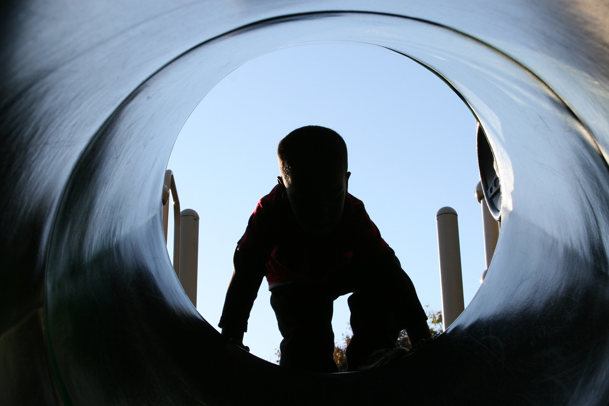 Canon EF 28-135mm F3.5-5.6 IS USM sample photo. Child in a slide photography