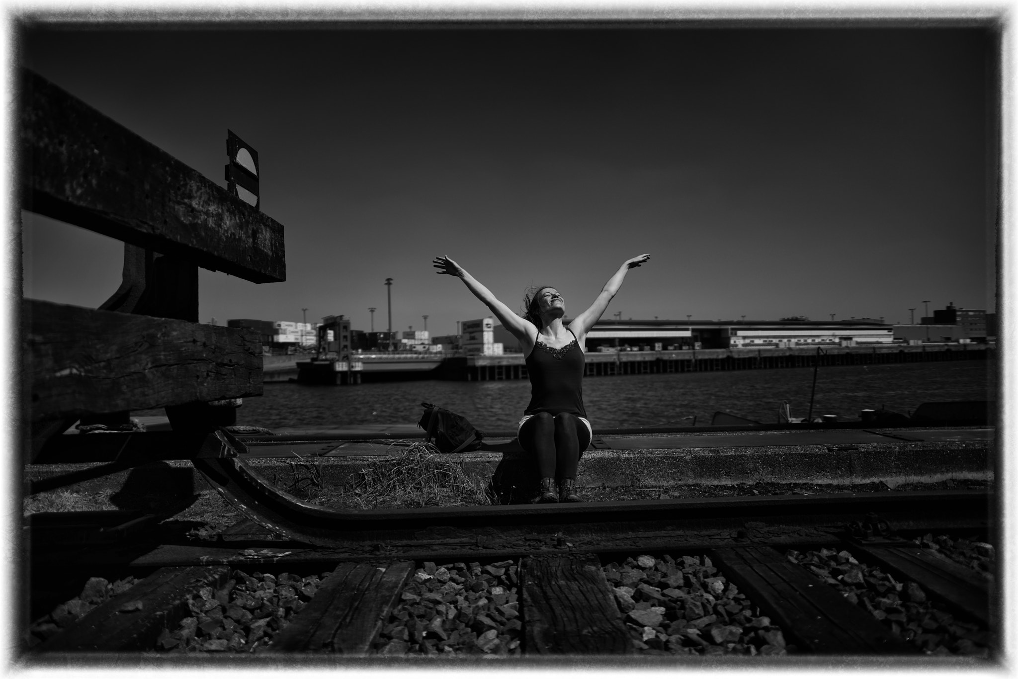 24mm F1.4 sample photo. Railroad photography
