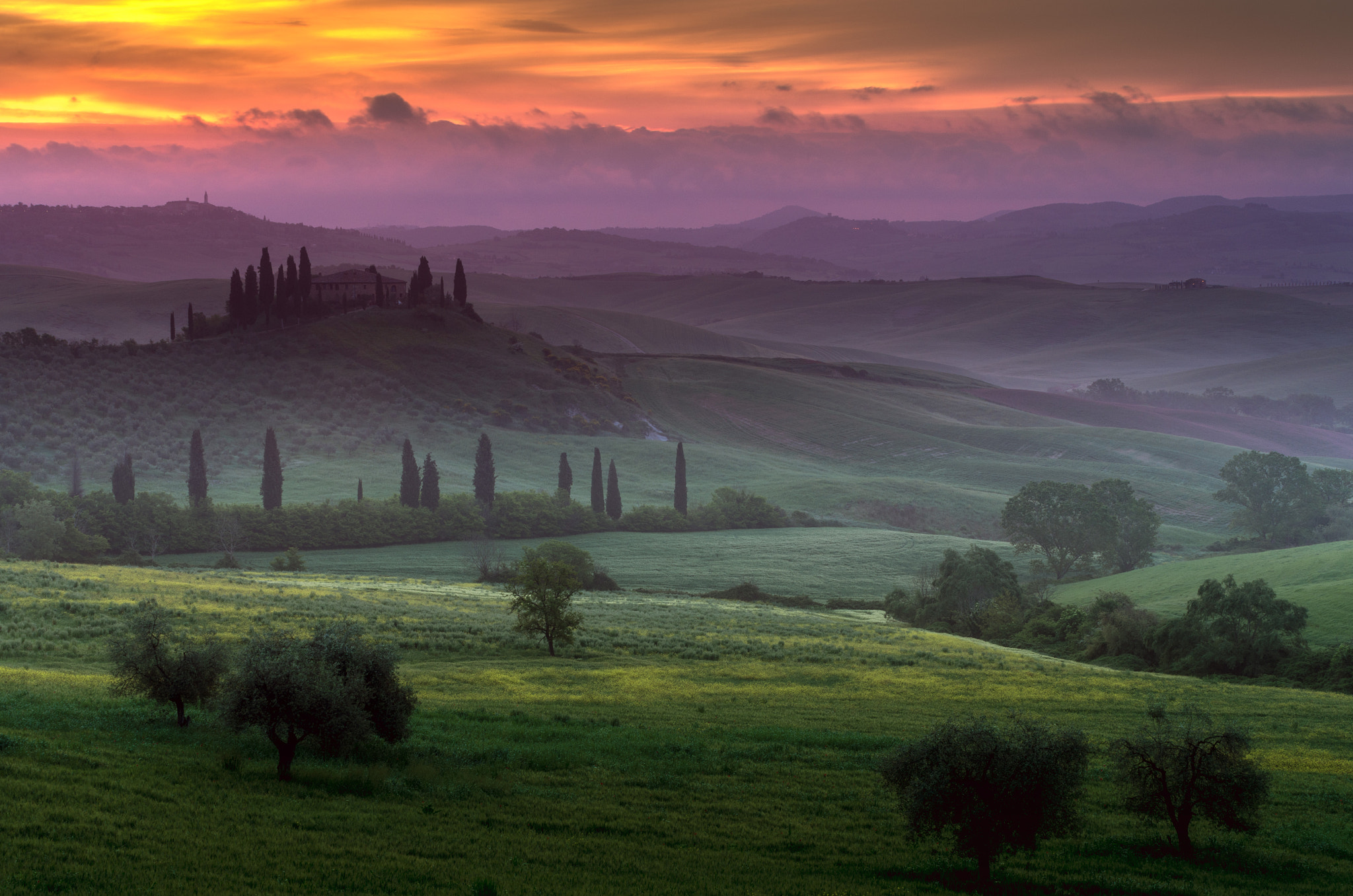 Pentax K-5 IIs sample photo. Tuscany rainbow photography