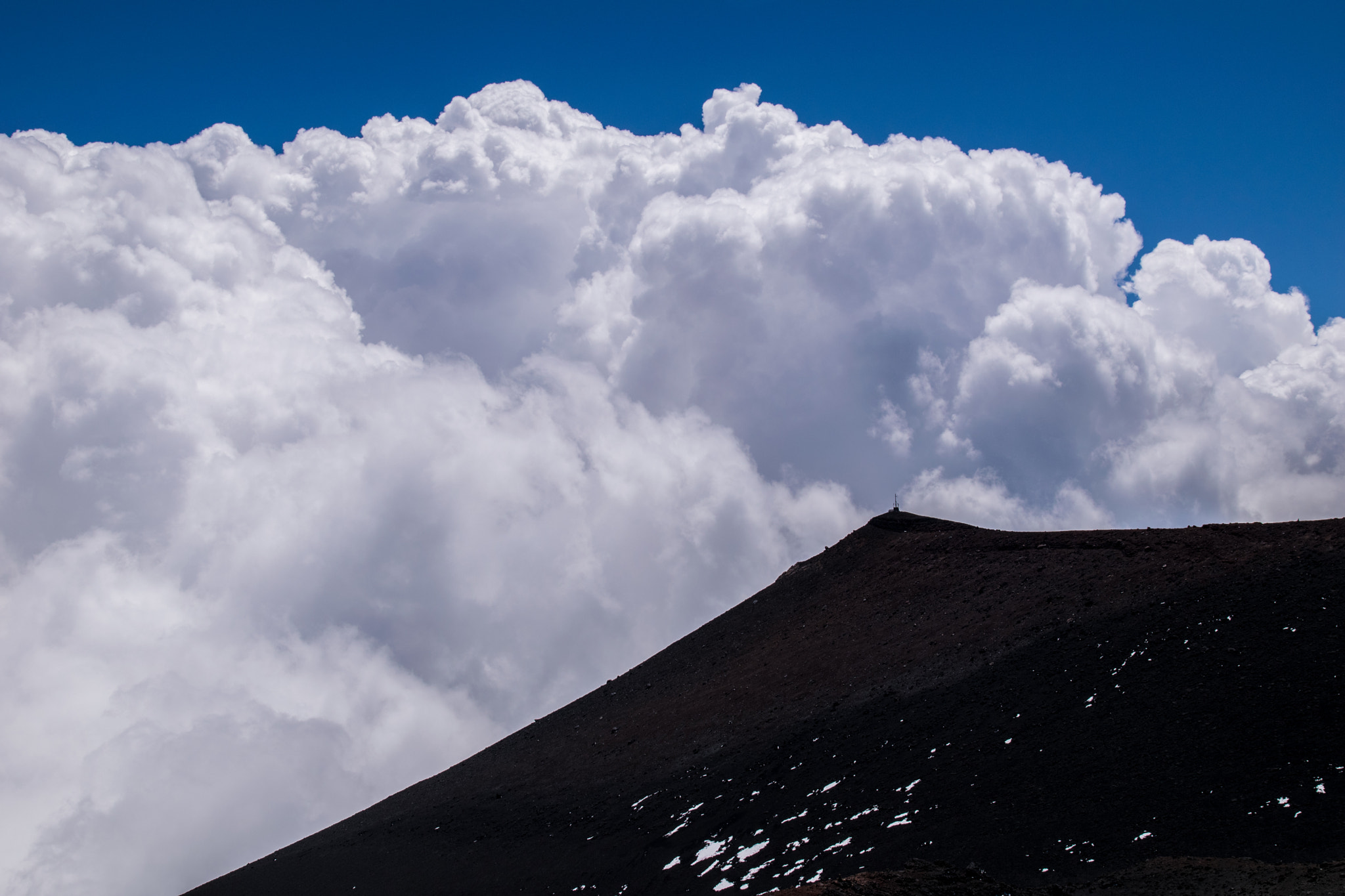 Nikon D3300 + Sigma 17-70mm F2.8-4.5 DC Macro Asp. IF HSM sample photo. Etna in the clouds photography