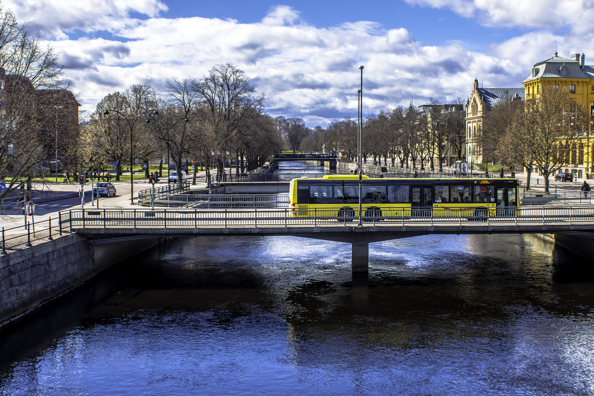 AF Zoom-Nikkor 28-85mm f/3.5-4.5 sample photo. City river in hdr photography