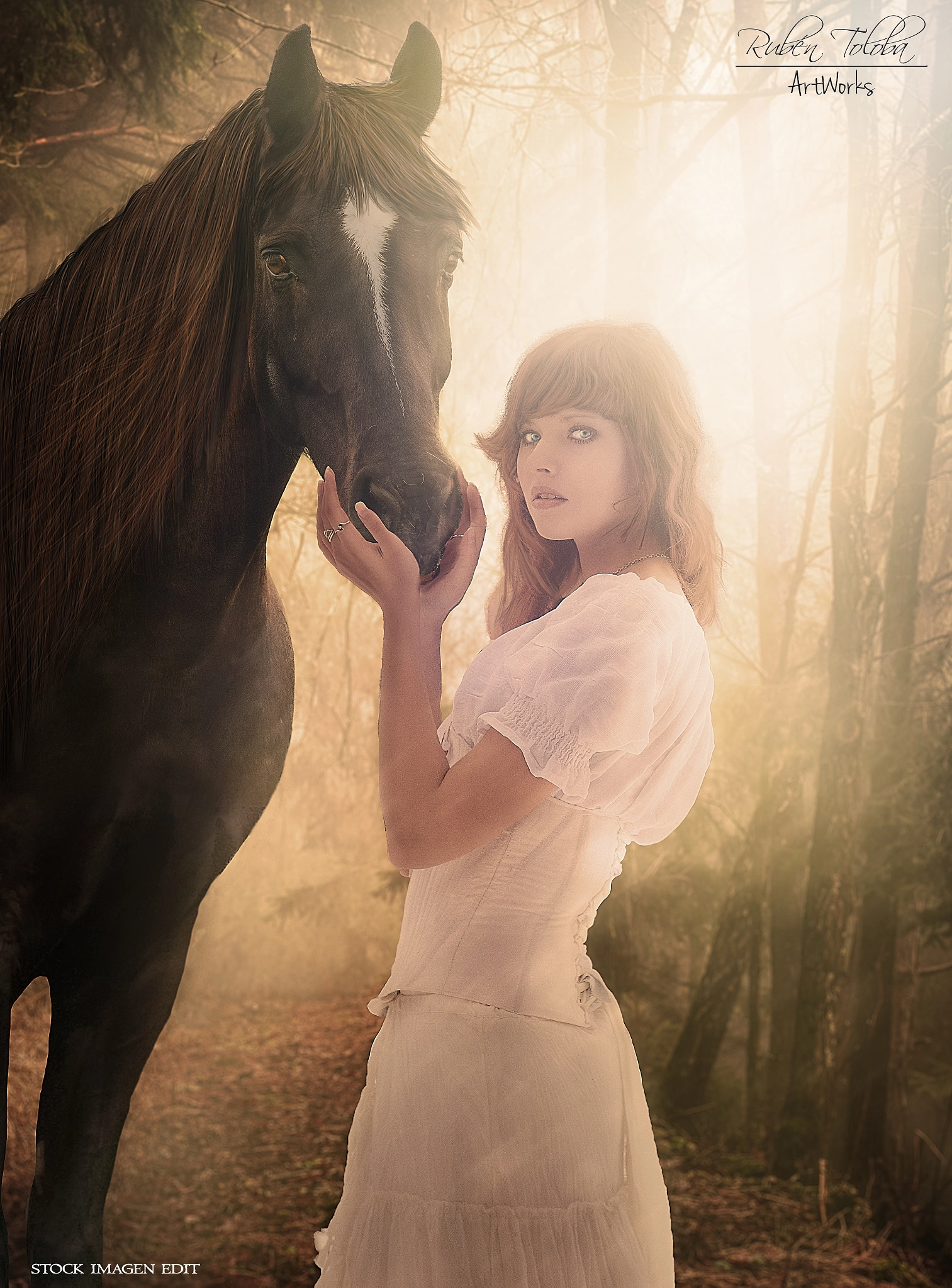 Canon EF 28-80mm f/3.5-5.6 sample photo. Dama y caballo photography