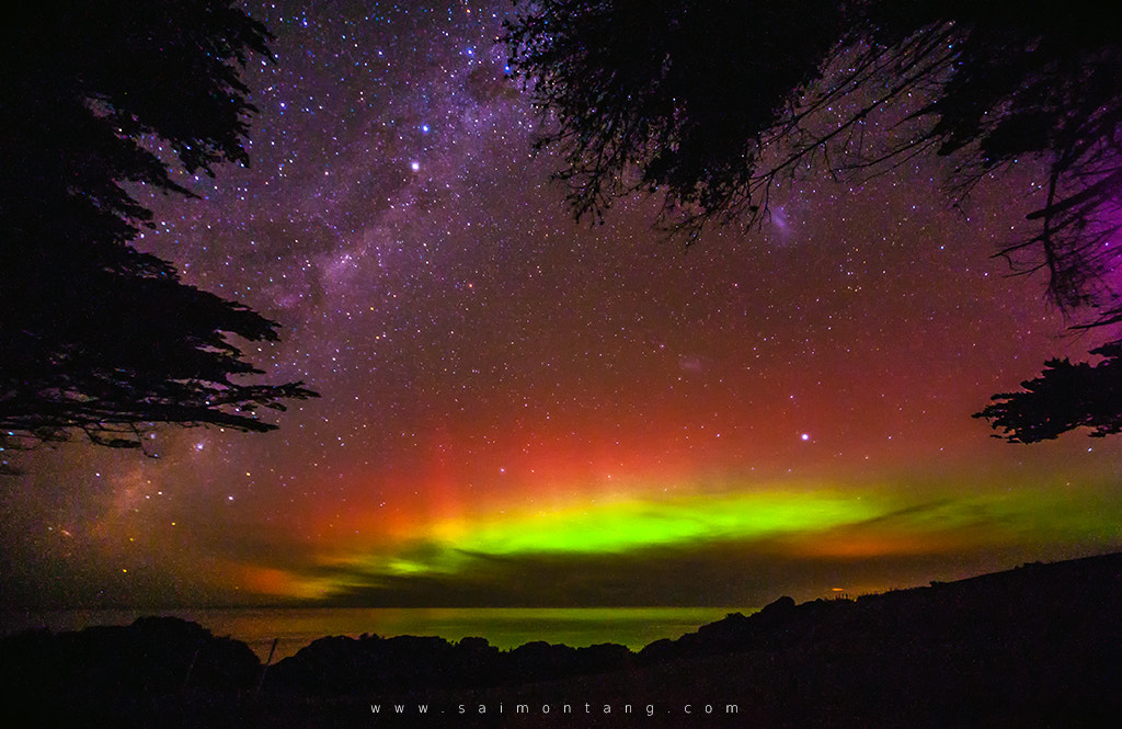 Canon EOS 5D + Sigma 12-24mm F4.5-5.6 EX DG Aspherical HSM sample photo. Aurora australis mother's day 8 may 2016 photography